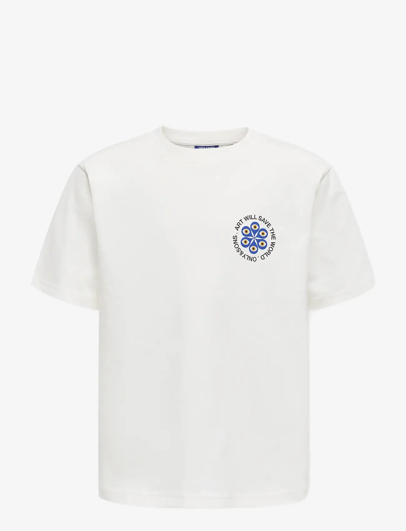 ONLY & SONS - OSJFRED CLAUDE RLX SS TEE JRS - kortærmede t-shirts - cloud dancer - 0