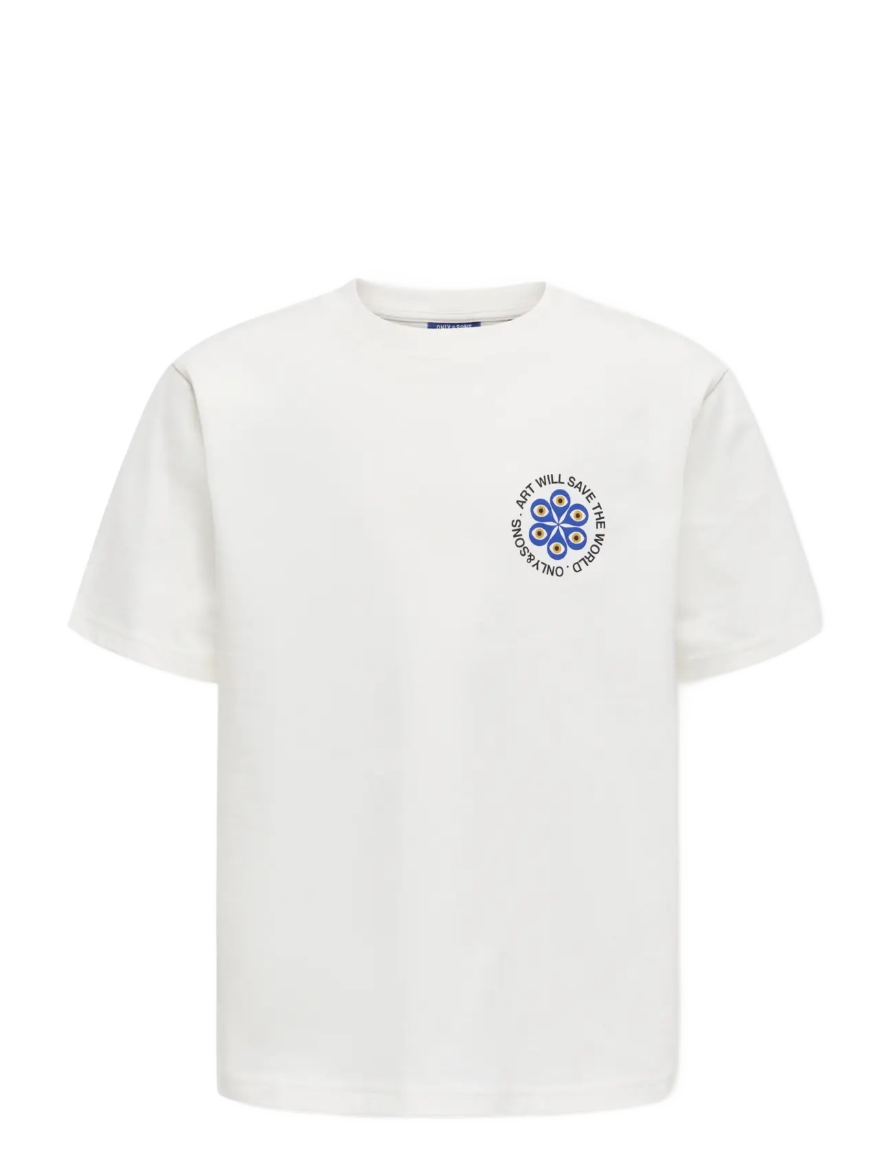 ONLY & SONS OSJFRED CLAUDE RLX SS TEE JRS - Overdele - CLOUD DANCER / white