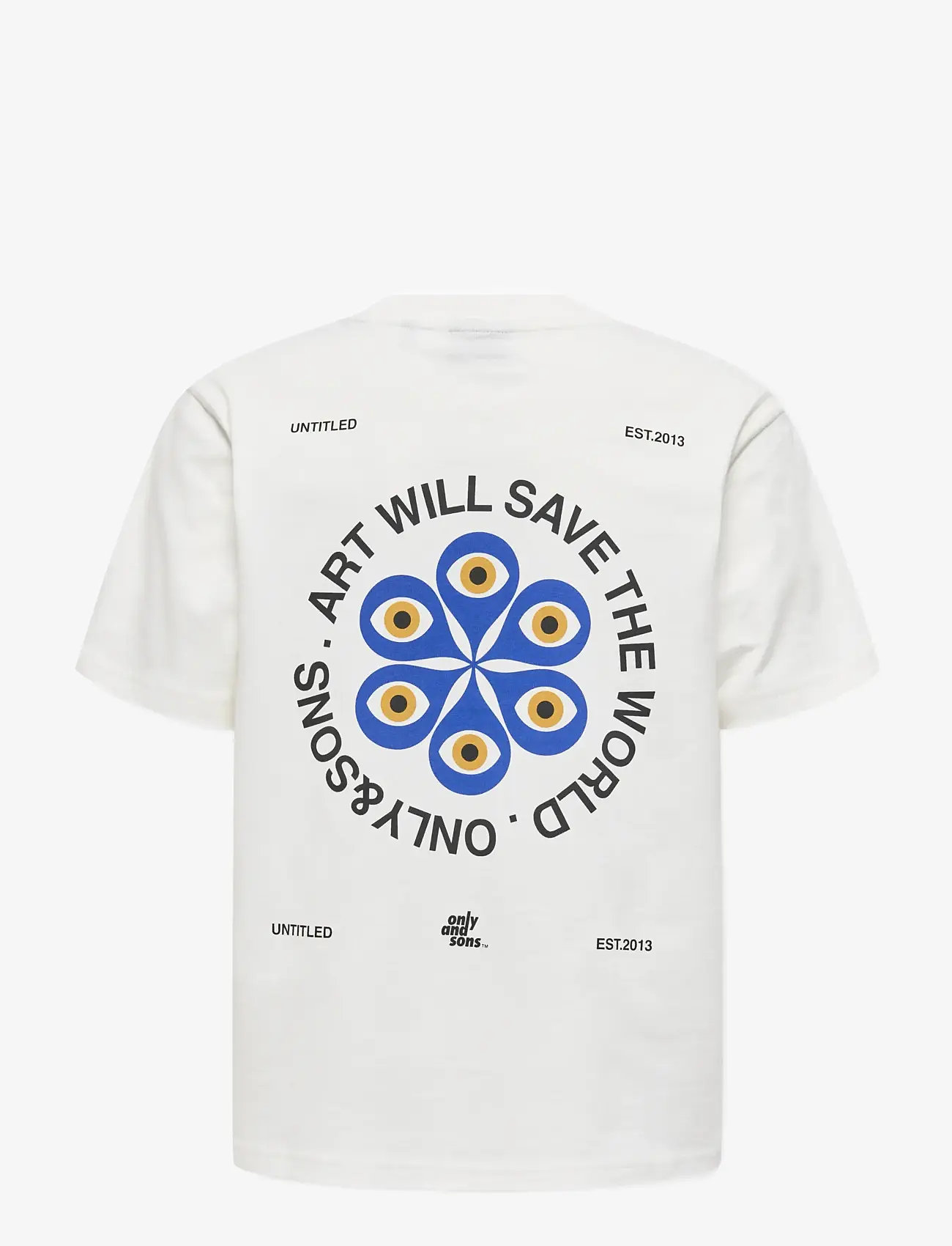 ONLY & SONS - OSJFRED CLAUDE RLX SS TEE JRS - kortærmede t-shirts - cloud dancer - 1
