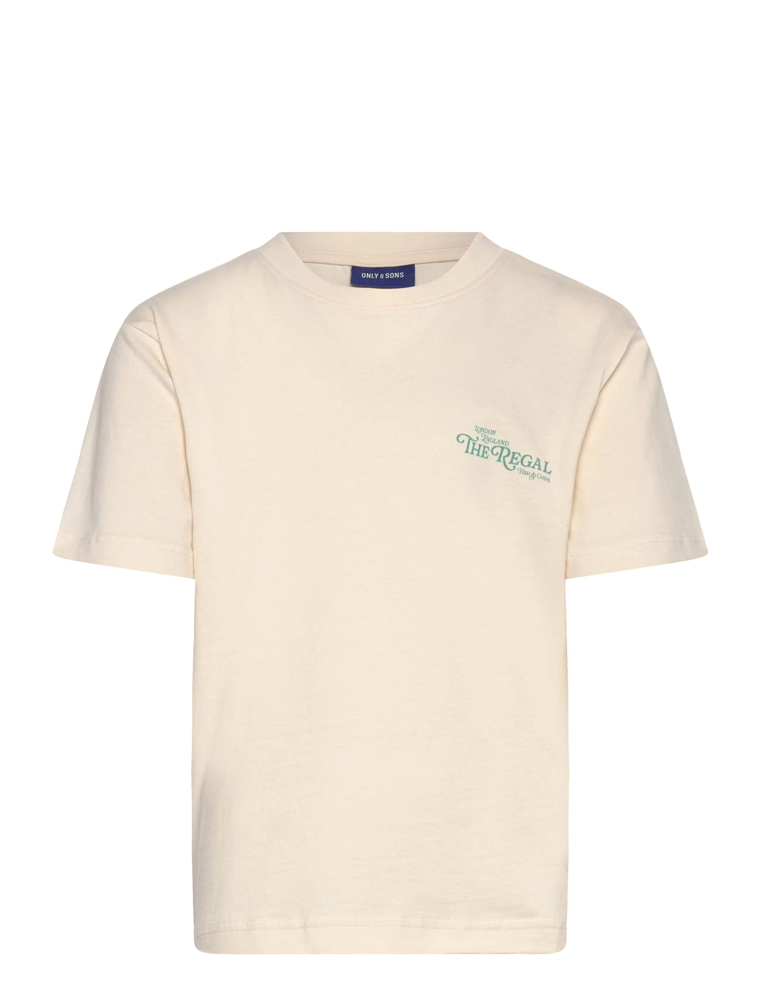 ONLY & SONS OSJALFRESCO LIFE RLX SS TEE JRS - Overdele - TOFU / cream