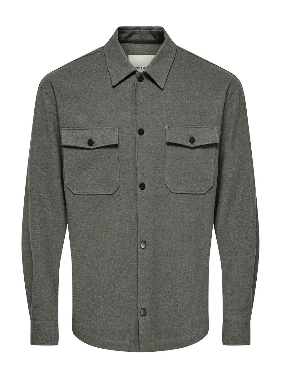 ONLY & SONS - ONSMARK BRUSHED 0353 OVERSHIRT NOOS - Überhemden - beluga - 0
