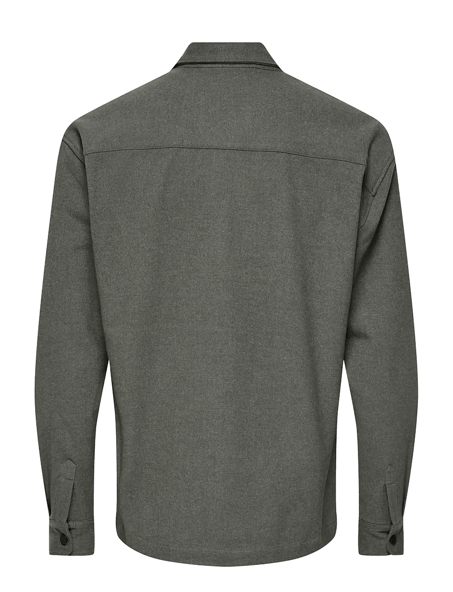 ONLY & SONS - ONSMARK BRUSHED 0353 OVERSHIRT NOOS - Überhemden - beluga - 1