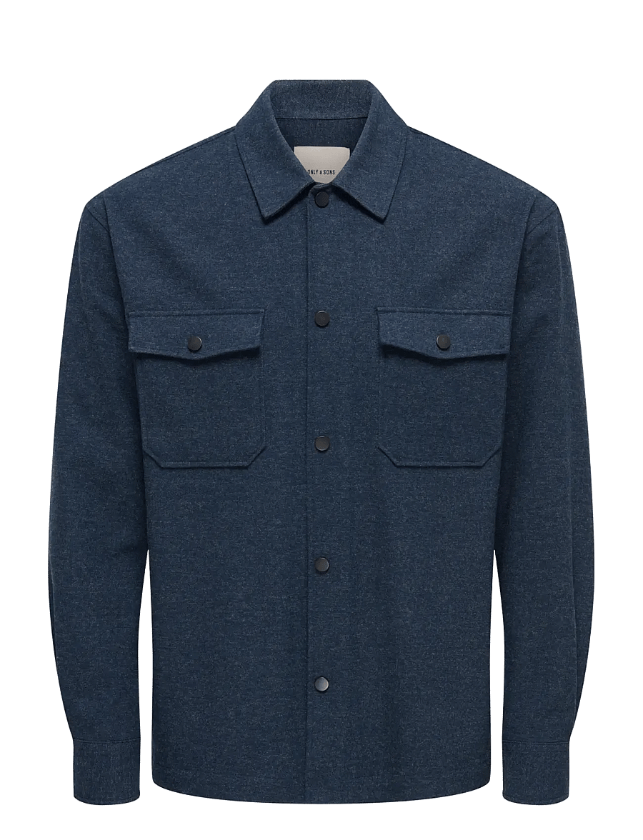 ONLY & SONS - ONSMARK BRUSHED 0353 OVERSHIRT NOOS - Überhemden - blue nights - 1