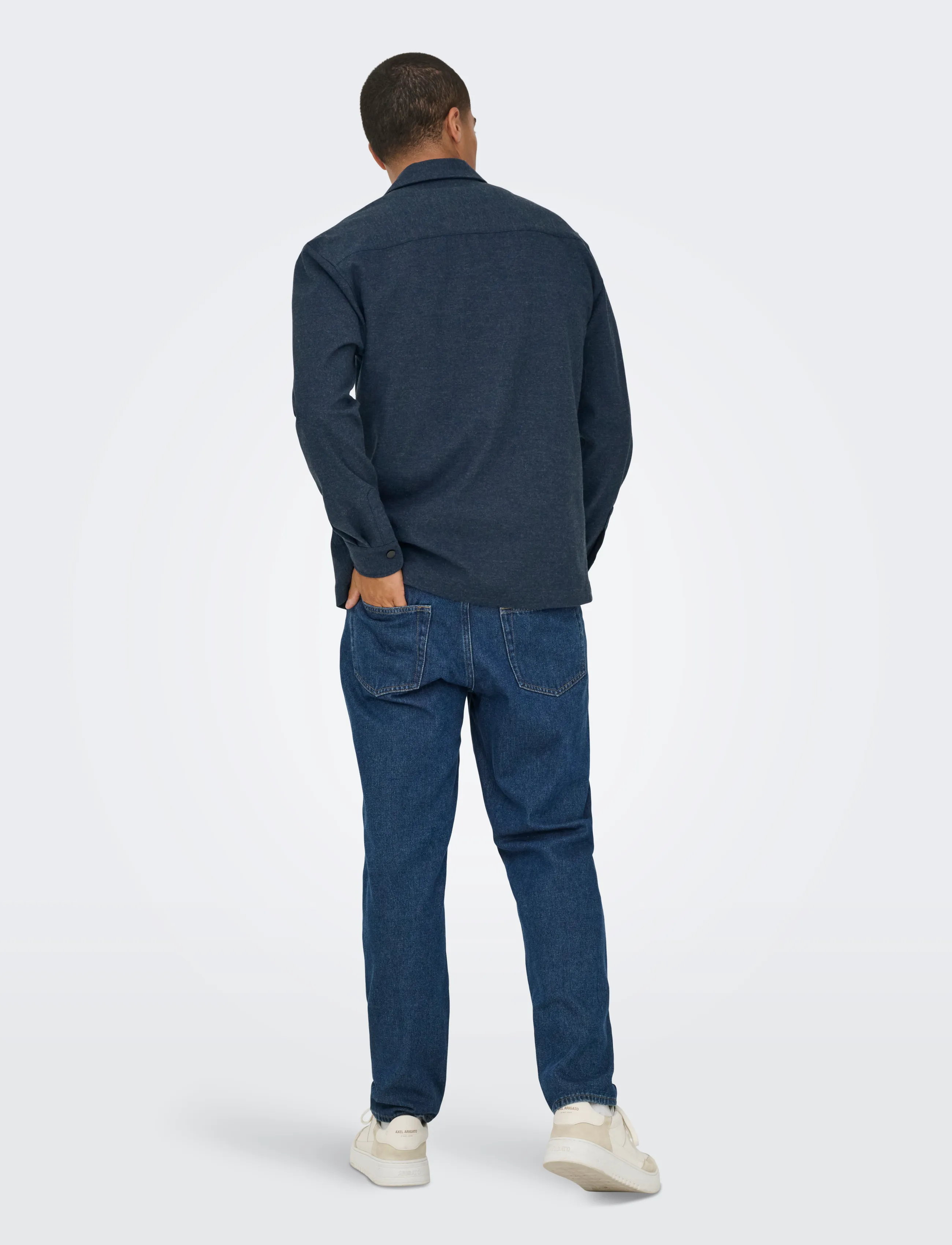 ONLY & SONS Onsmark Brushed 0353 Overshirt Noos overshirts herr – bild 2