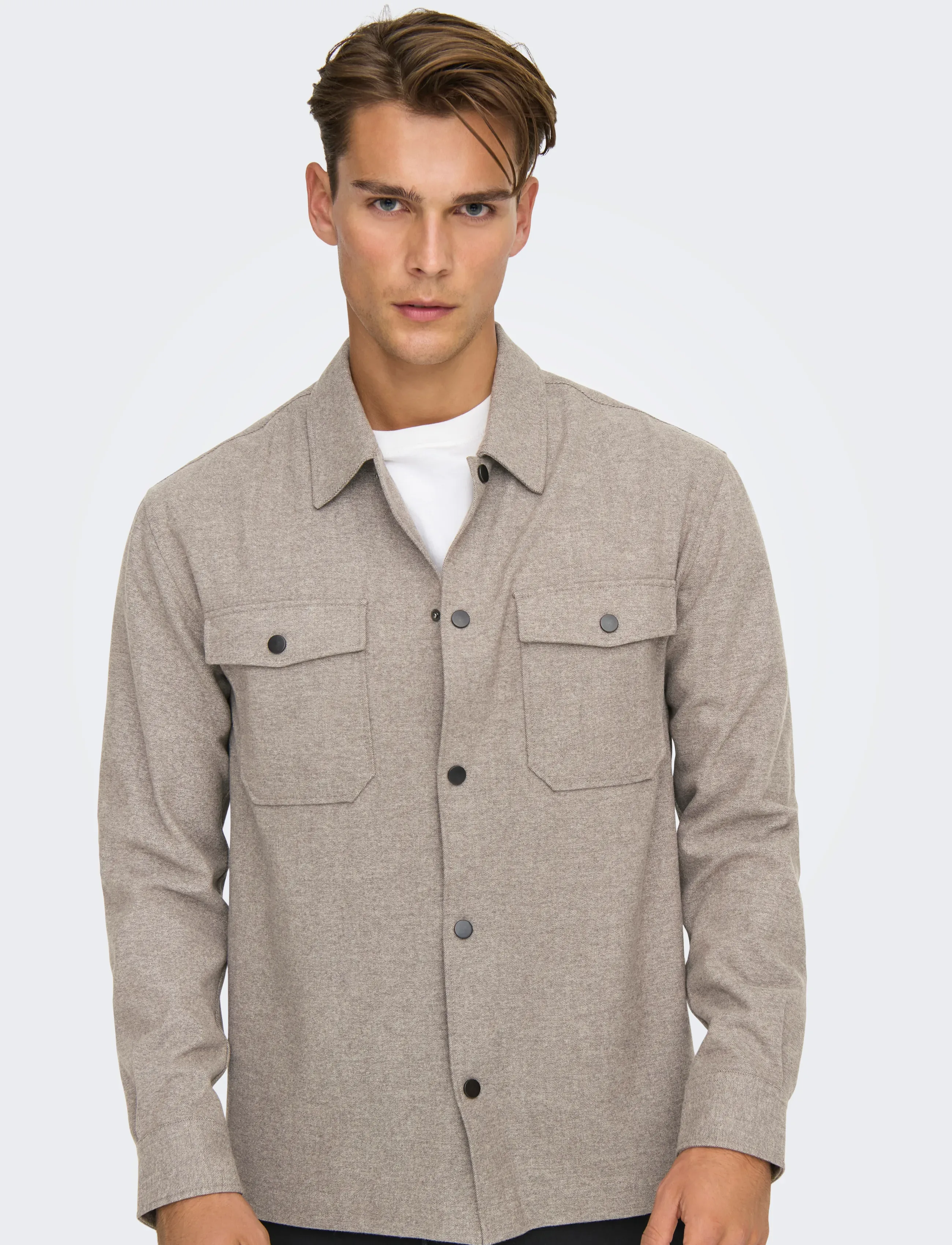 ONLY & SONS Onsmark Brushed 0353 Overshirt Noos overshirts herr – bild 4