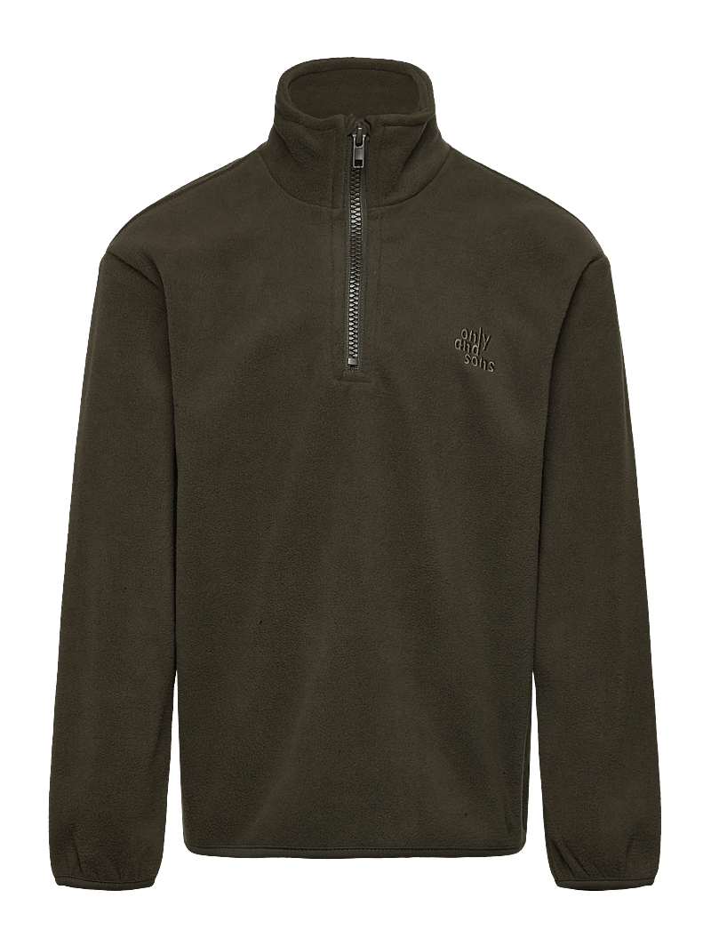 ONLY & SONS - OSJJENS LS FLEECE HALF ZIP SWT - sweatshirts - rosin - 0