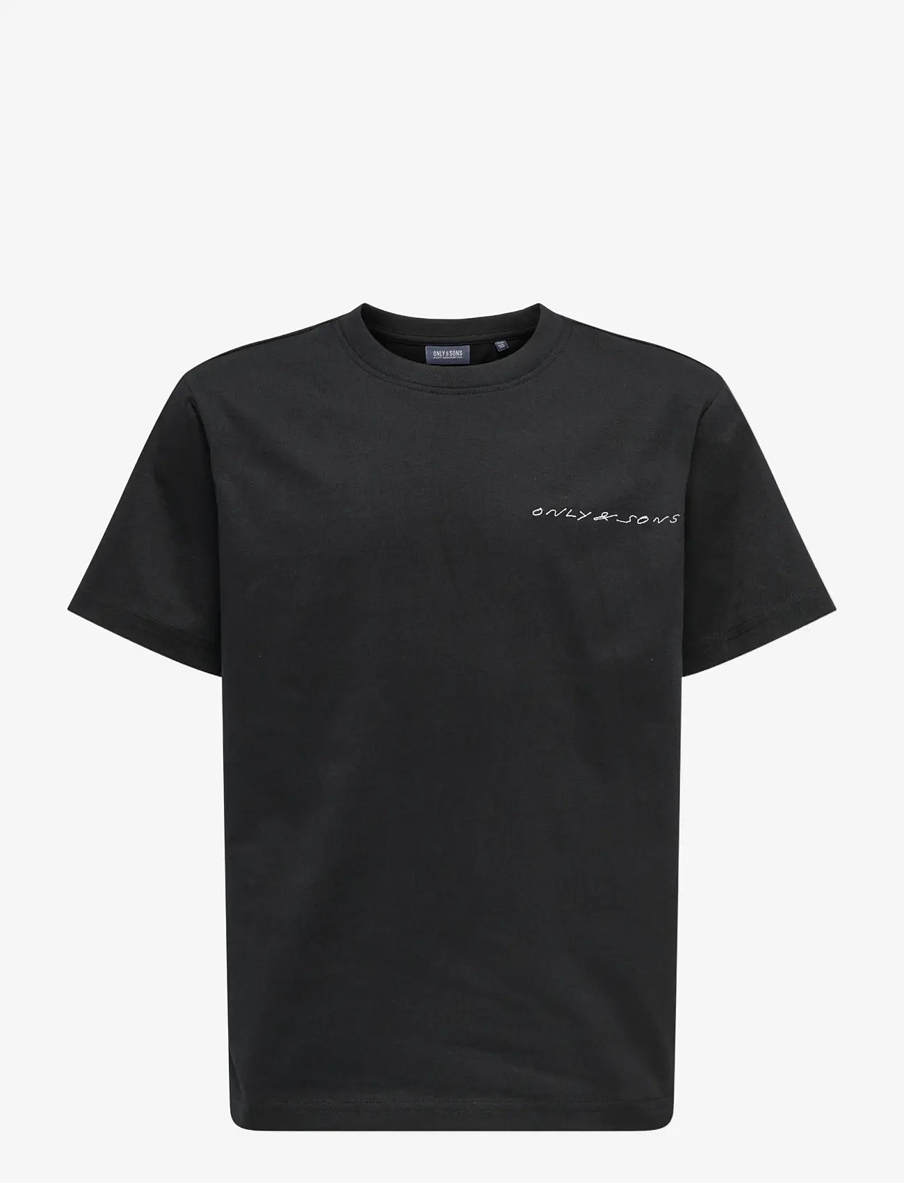 ONLY & SONS - OSJASHER LIFE REG SS TEE JRS - kortærmede t-shirts - black - 0