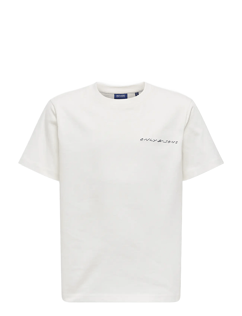 ONLY & SONS - OSJASHER LIFE REG SS TEE JRS - kortærmede t-shirts - cloud dancer - 0