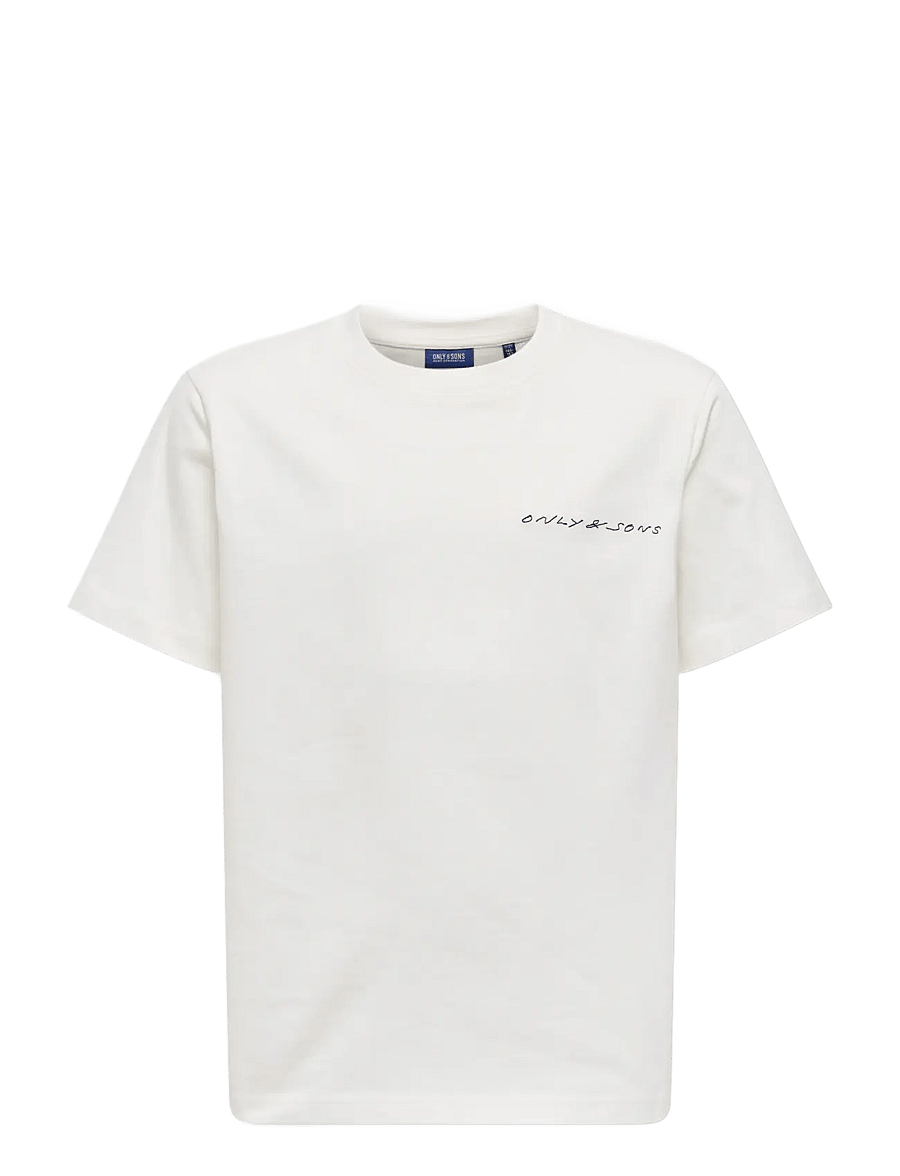 ONLY & SONS - OSJASHER LIFE REG SS TEE JRS - kurzärmelige - cloud dancer - 0
