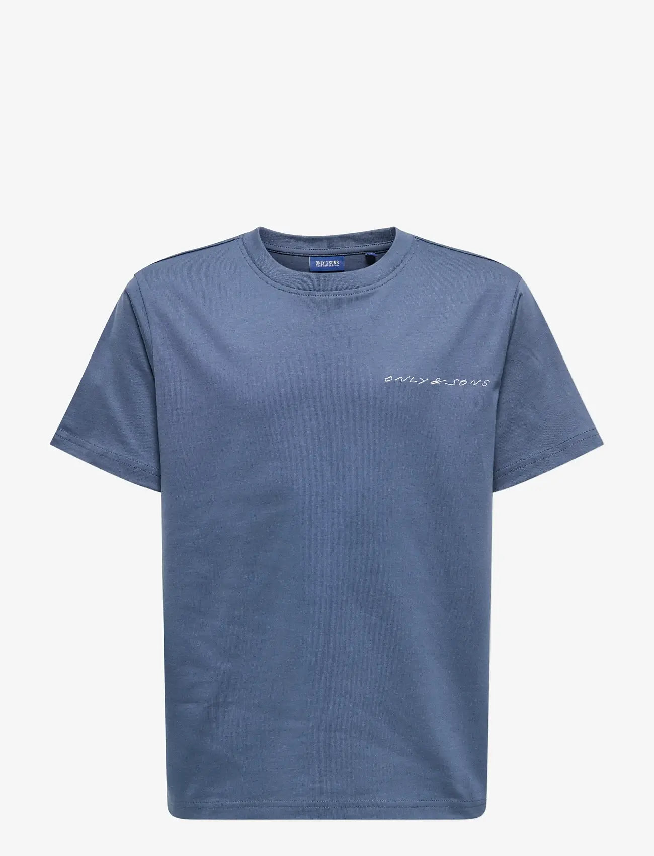 ONLY & SONS - OSJASHER LIFE REG SS TEE JRS - kortærmede t-shirts - vintage indigo - 0