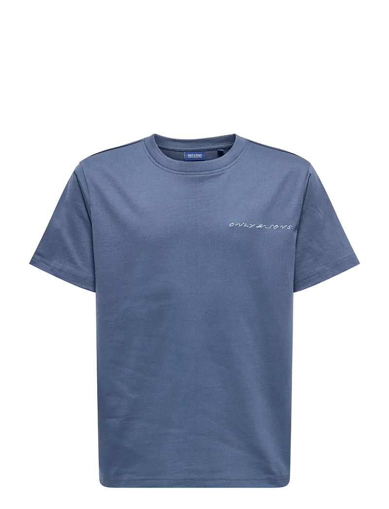 ONLY & SONS - OSJASHER LIFE REG SS TEE JRS - kortærmede t-shirts - vintage indigo - 0