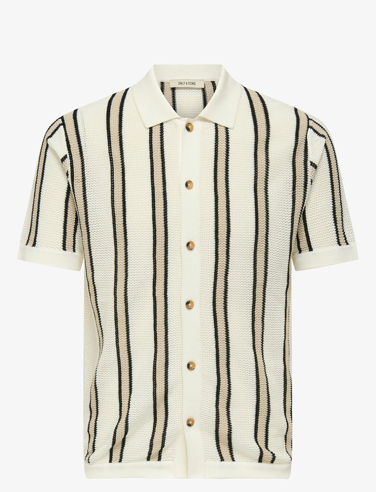 ONLY & SONS - ONSGABRIEL REG SS SHIRT KNIT CS - marškiniai trumpomis rankovėmis - cloud dancer - 0