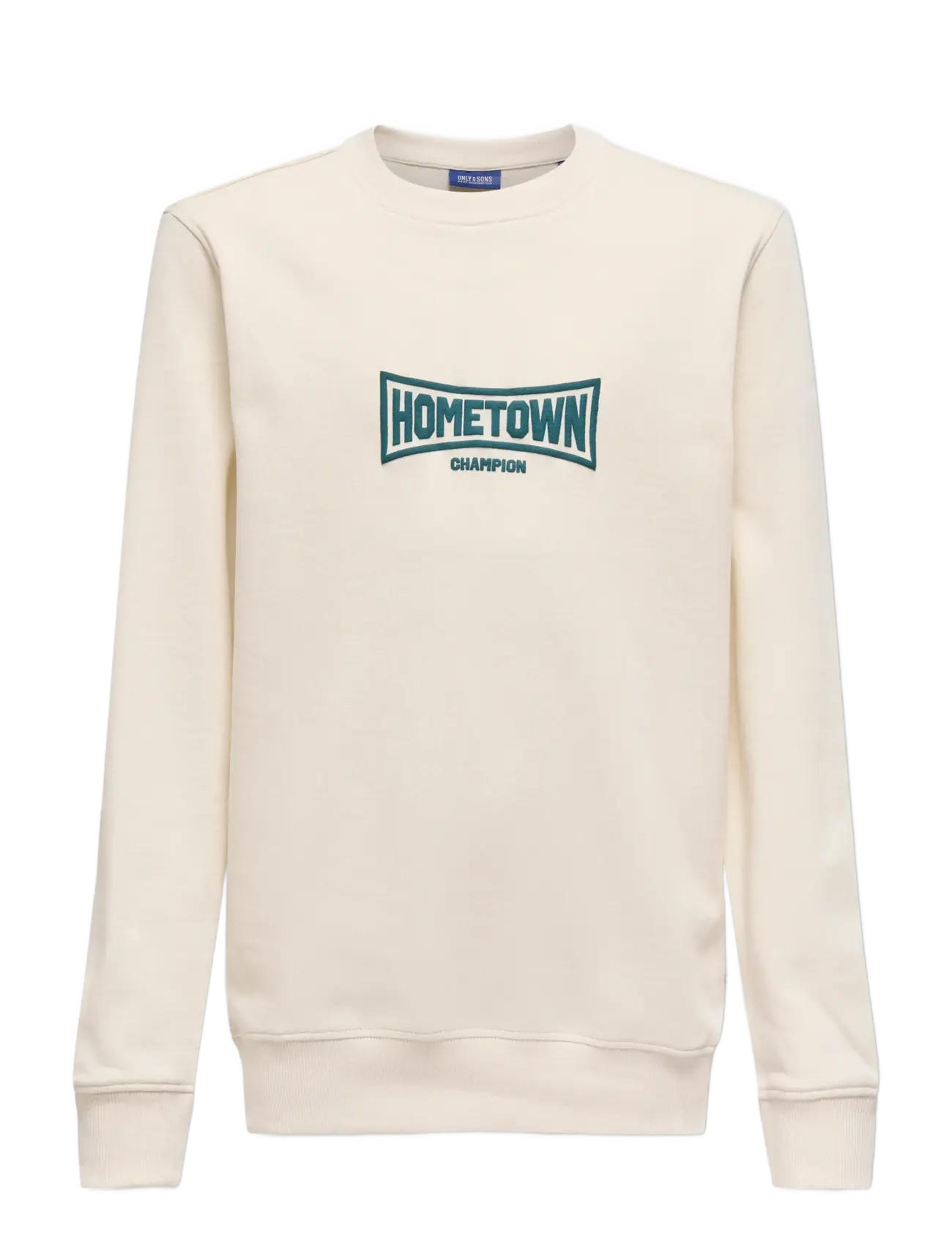 ONLY & SONS OSJVARSITY REG CREW SWT - Topid - TOFU / cream
