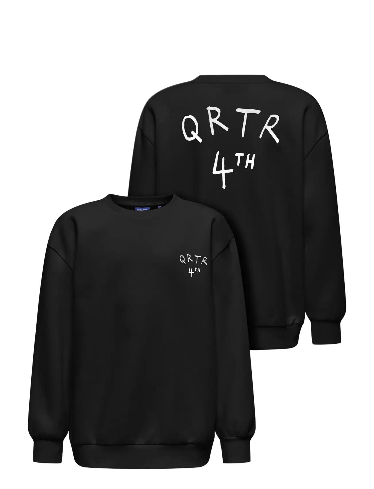 ONLY & SONS - OSJKYRIE OVERSIZE LS SWT NOOS - sweatshirts - black - 2