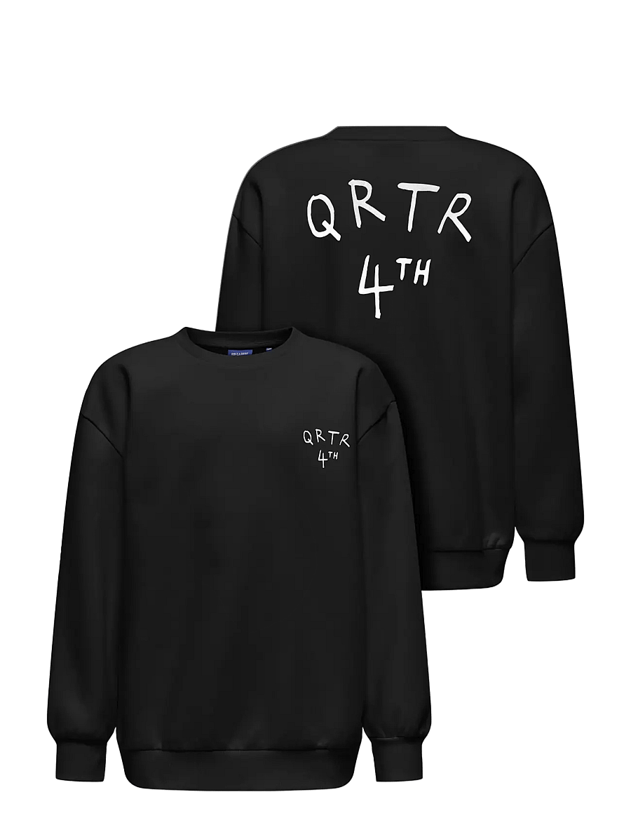 ONLY & SONS - OSJKYRIE OVERSIZE LS SWT NOOS - sweatshirts - black - 2