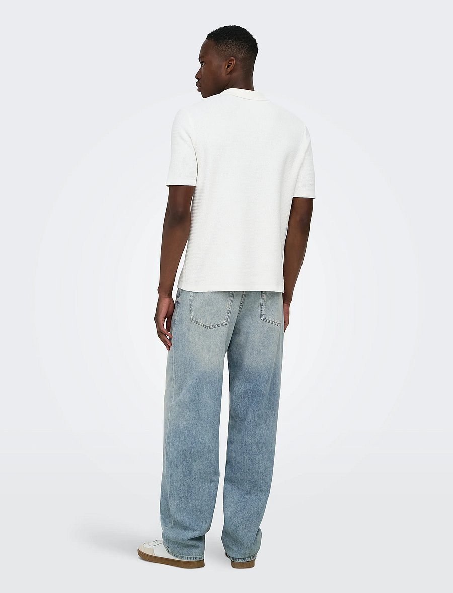 ONLY & SONS - ONSFADE LOOSE LB TINTED 6105 TAI DNM - loose jeans - light blue denim - 3