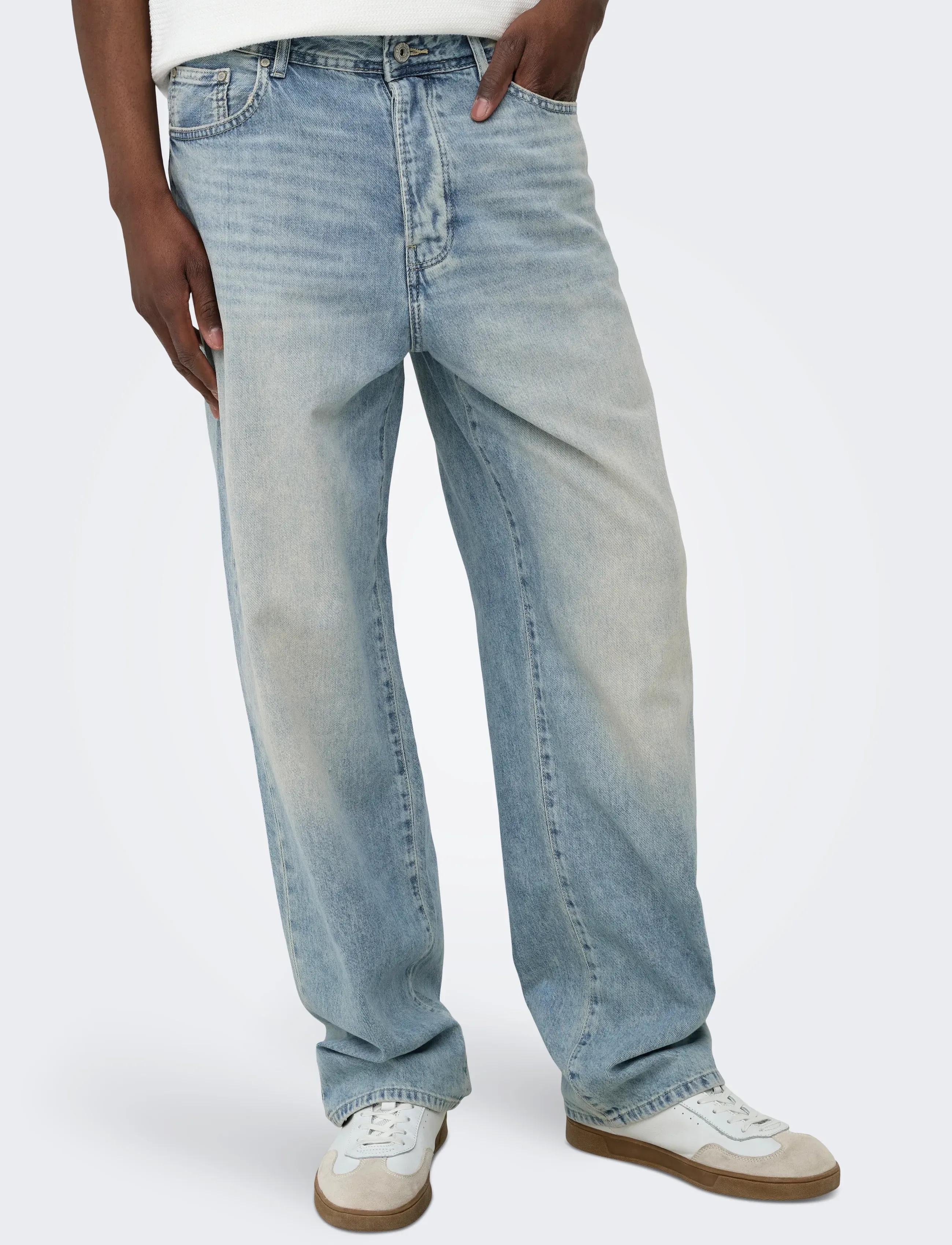 ONLY & SONS ONSFADE LOOSE LB TINTED 6105 TAI DNM - Jeans - LIGHT BLUE DENIM / blue