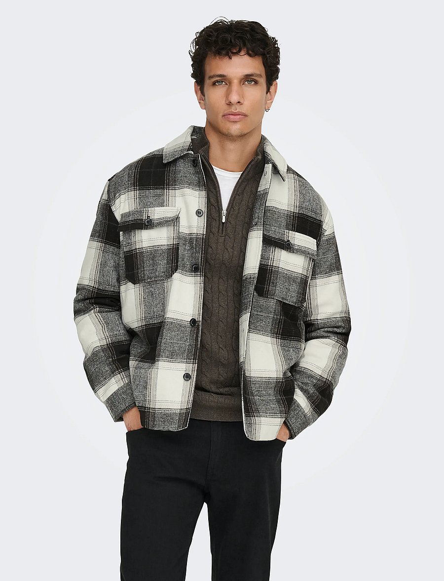 ONLY & SONS - ONSZACK OVERSHIRT OTW NOOS - Überhemden - black - 0
