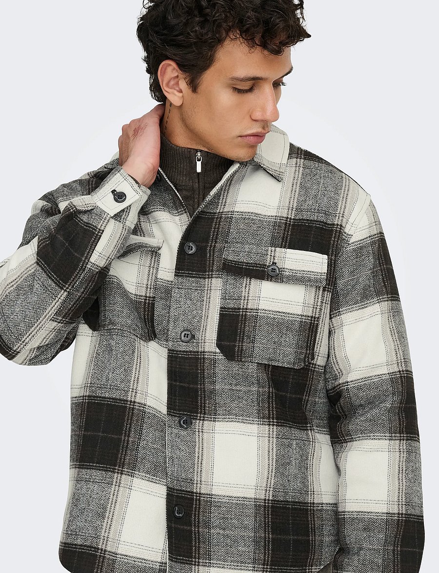 ONLY & SONS - ONSZACK OVERSHIRT OTW NOOS - Überhemden - black - 5