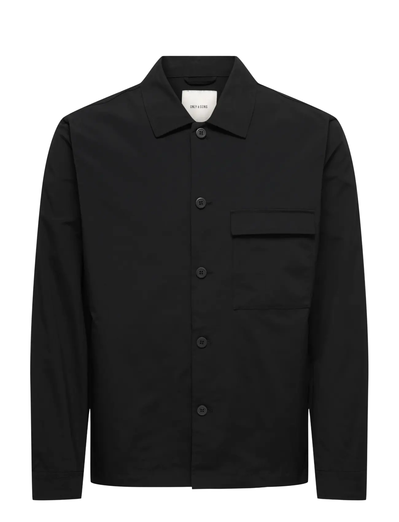 ONLY & SONS ONSGERETH LIFE STRETCH SHACKET OTW - Riided - BLACK / black