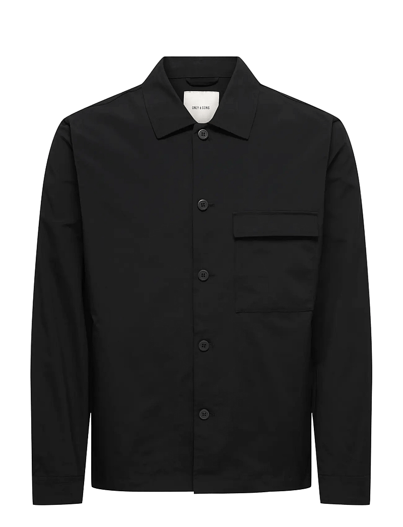 ONLY & SONS - ONSGERETH LIFE STRETCH SHACKET OTW - kollektionen - black - 1
