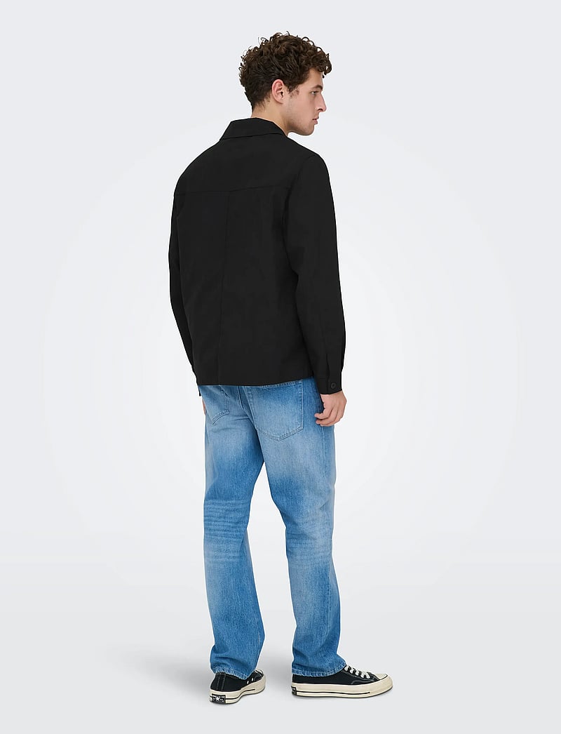 ONLY & SONS - ONSGERETH LIFE STRETCH SHACKET OTW - kollektionen - black - 3
