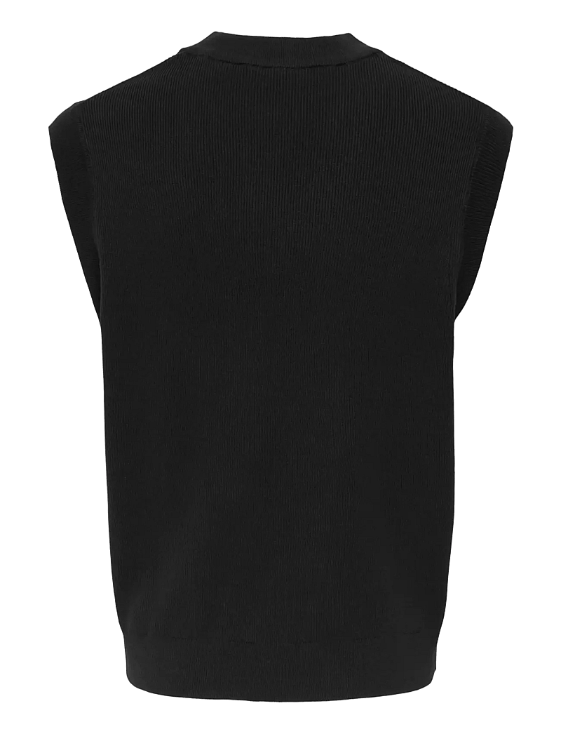 ONLY & SONS - ONSPHIL RLX 12 VEST KNIT - prjónavesti - black - 2