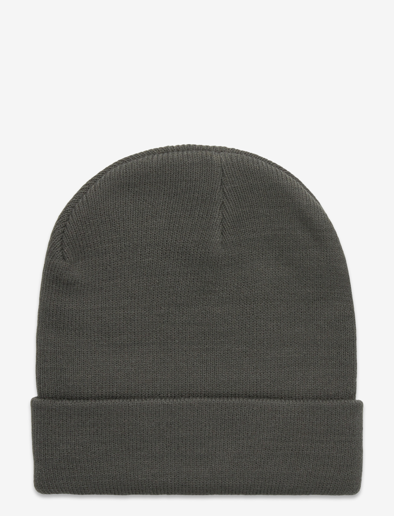 ONLY & SONS - OSJISAAC FLAT KNIT LOGO BEANIE ACC - beanies - castor gray - 1
