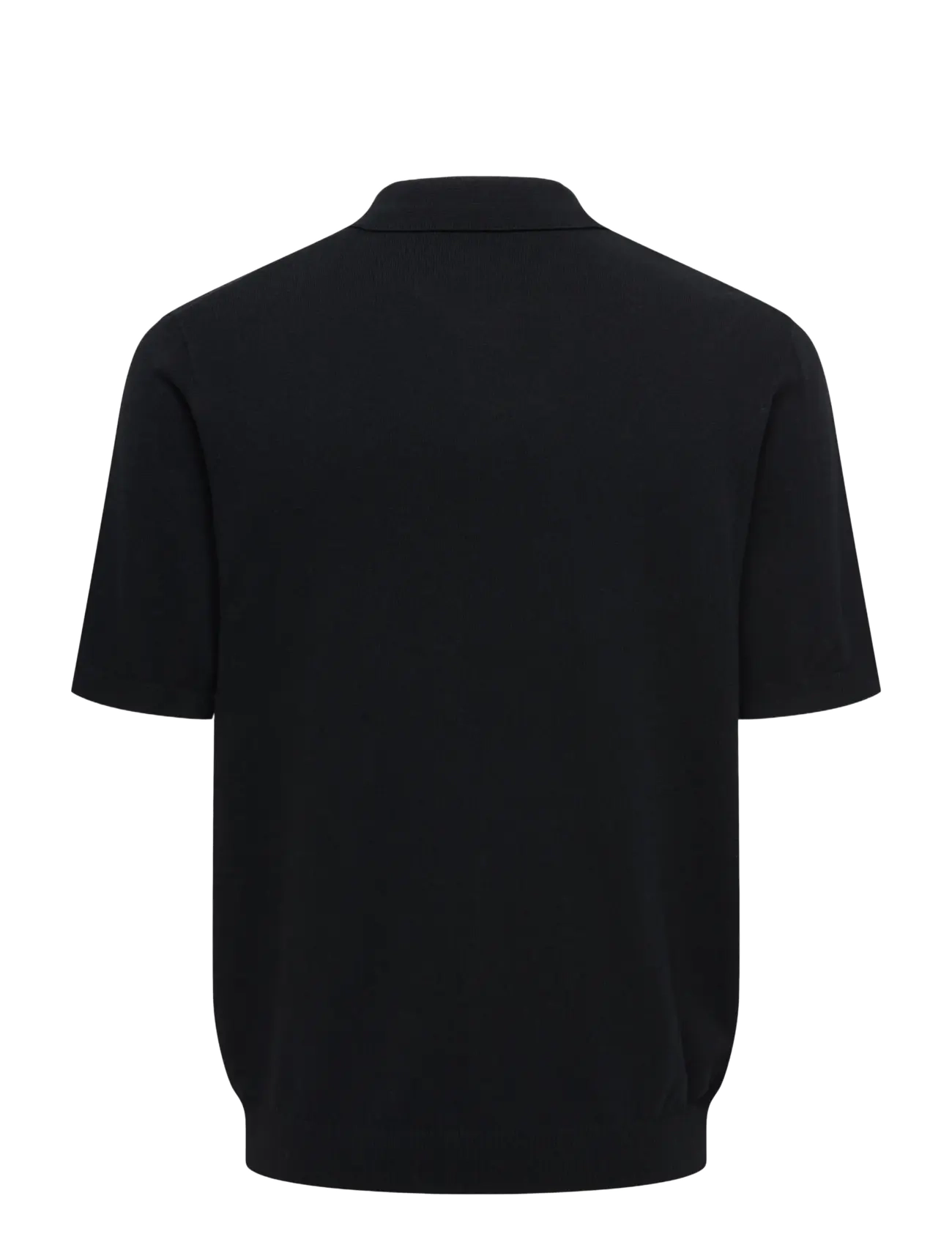 ONLY & SONS - ONSLOUI REG 12 SS MEL POLO KNIT NOOS - polostrik - black - 2