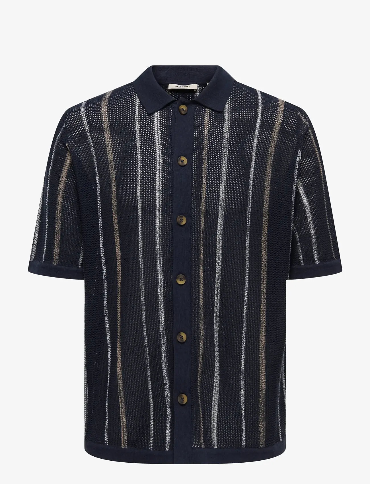 ONLY & SONS - ONSTOBBY LIFE RLX  SS SHIRT KNIT NOOS - polos en tricot - dark sapphire - 1