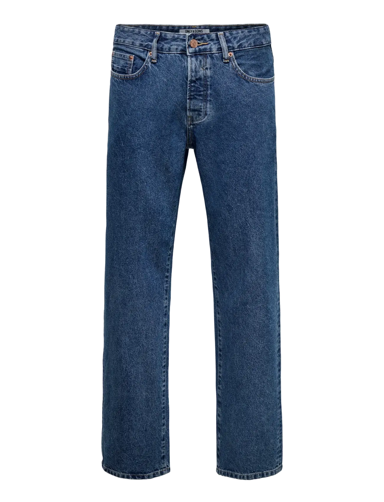 ONLY & SONS ONSEDGE STRAIGHT BOX TAI DNM NOOS - Jeans - DARK MEDIUM BLUE DENIM / blue