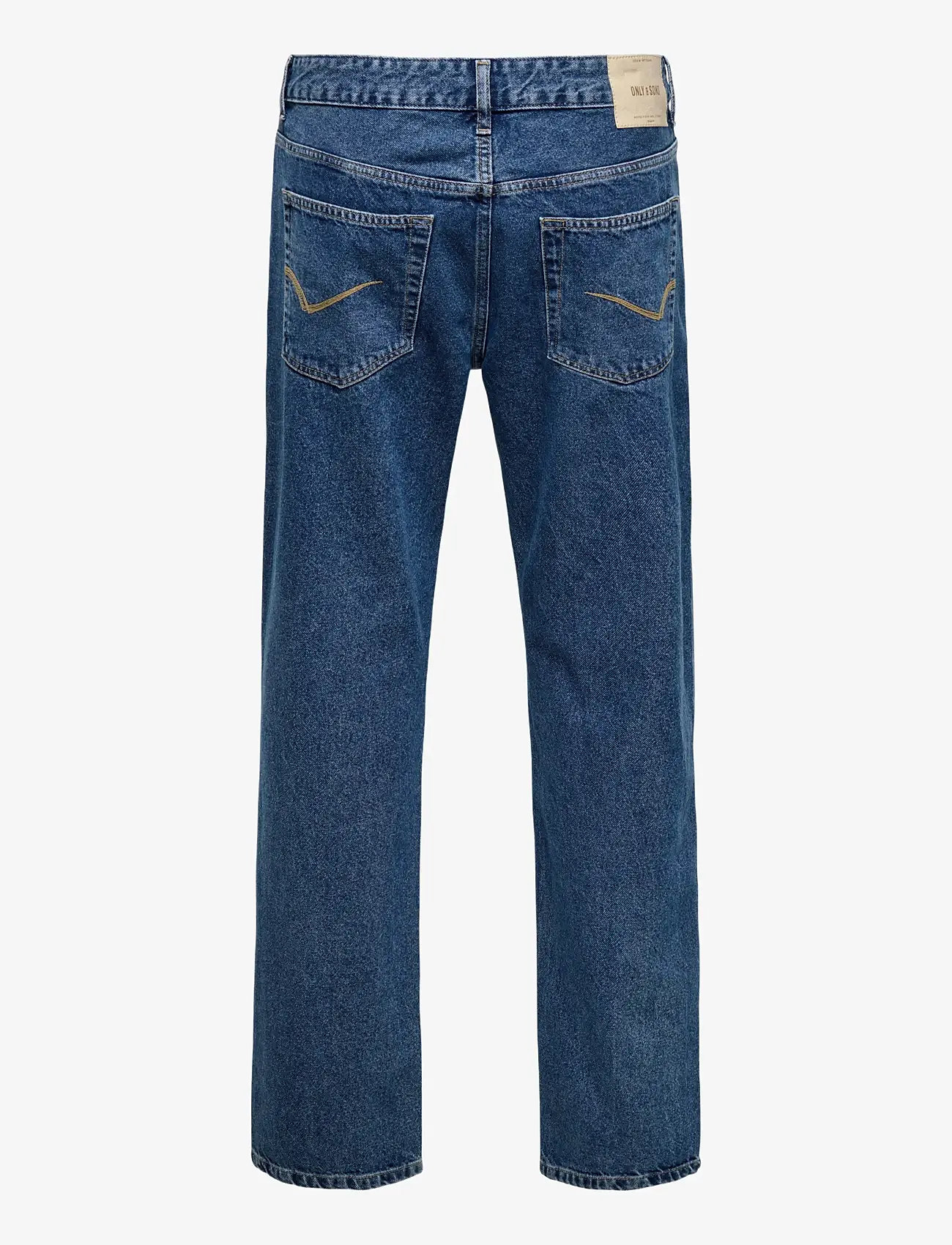 ONLY & SONS - ONSEDGE STRAIGHT BOX TAI DNM NOOS - tavalised teksad - dark medium blue denim - 1