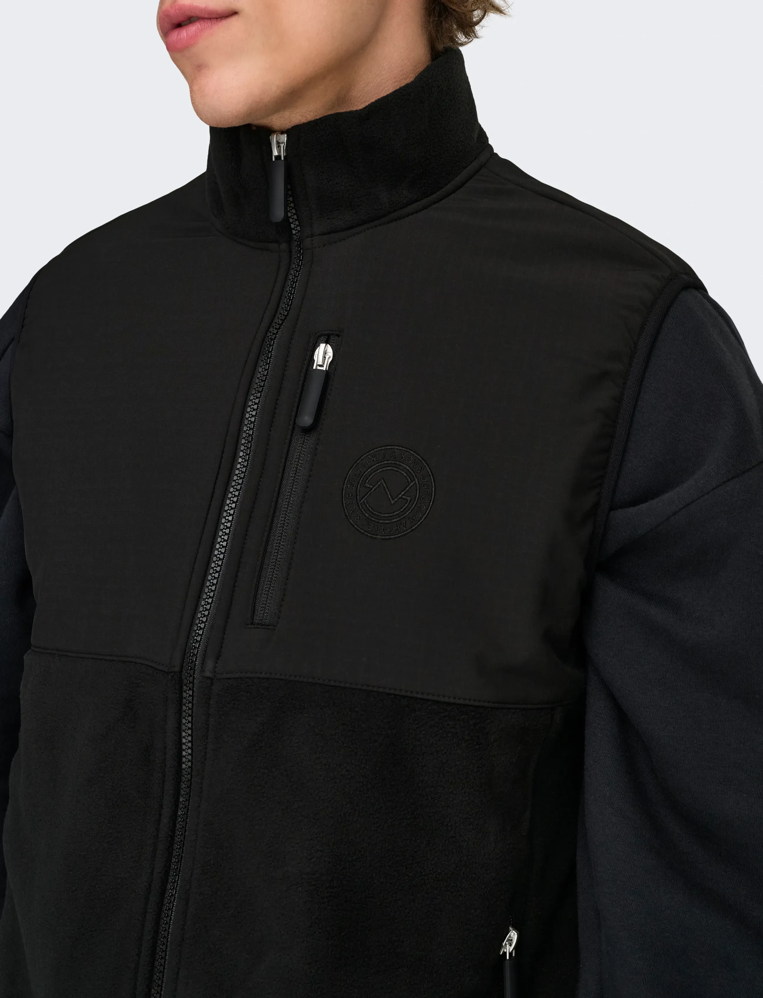 ONLY & SONS - ONSCHUCKFLEECE VEST OTW - westen - black - 4