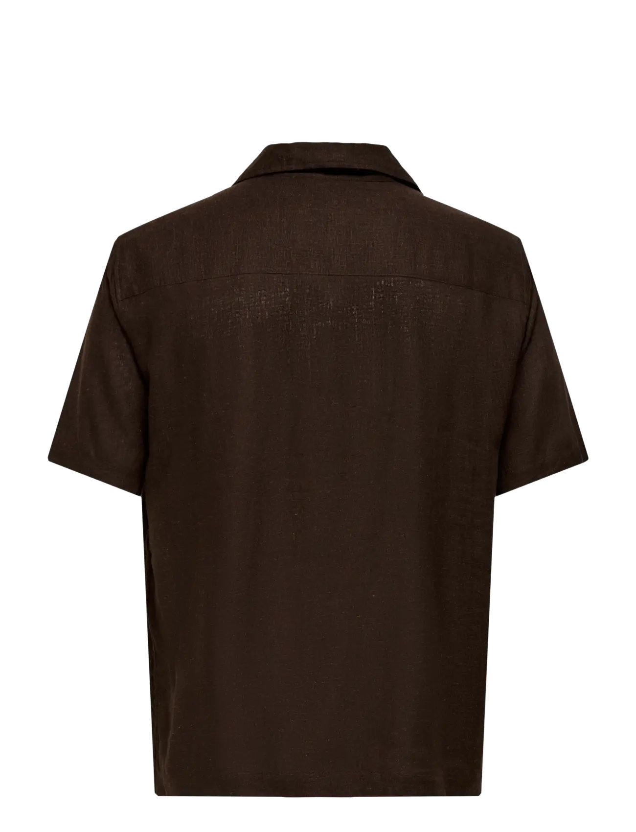 ONLY & SONS - ONSLAURENCE LINEN RESORT COLLAR SS NOOS - linased särgid - coffee bean - 2