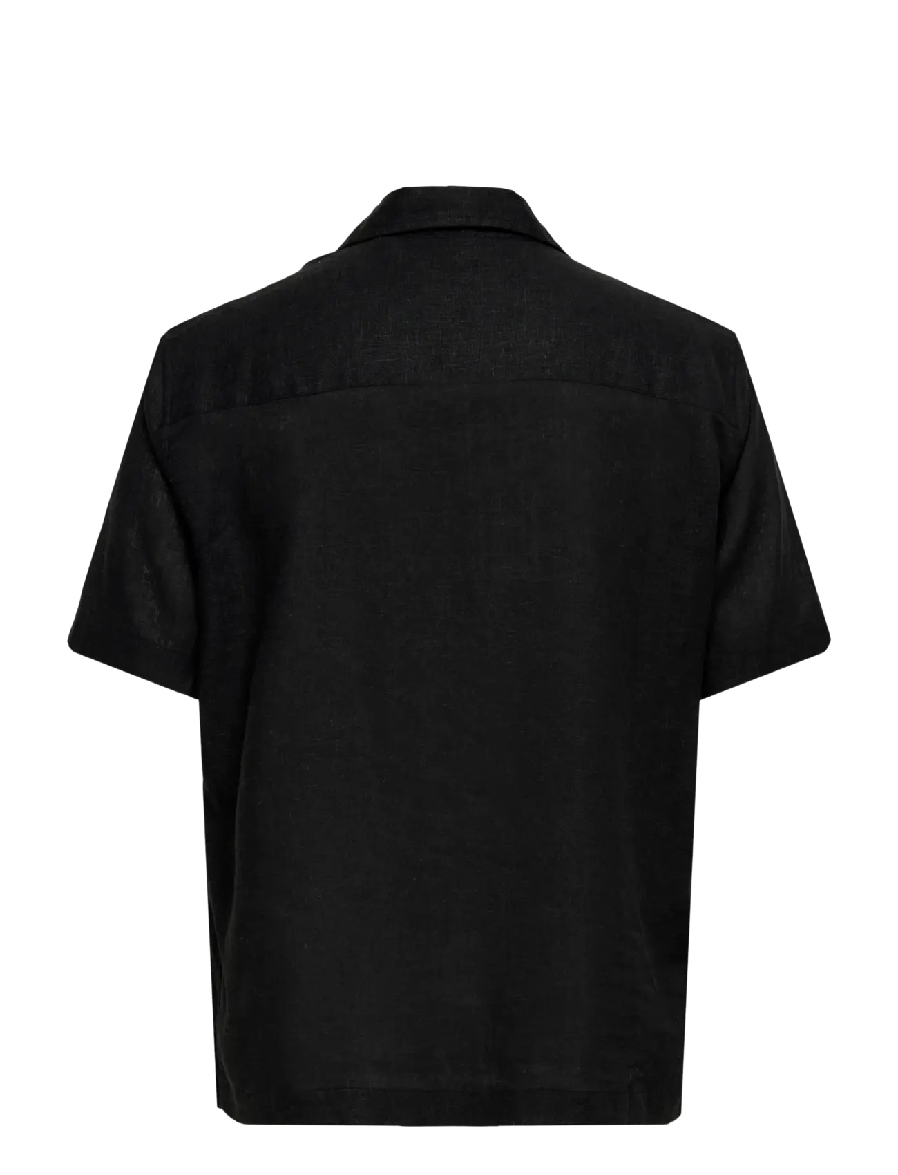 ONLY & SONS - ONSLAURENCE LINEN RESORT COLLAR SS NOOS - linased särgid - meteorite - 2