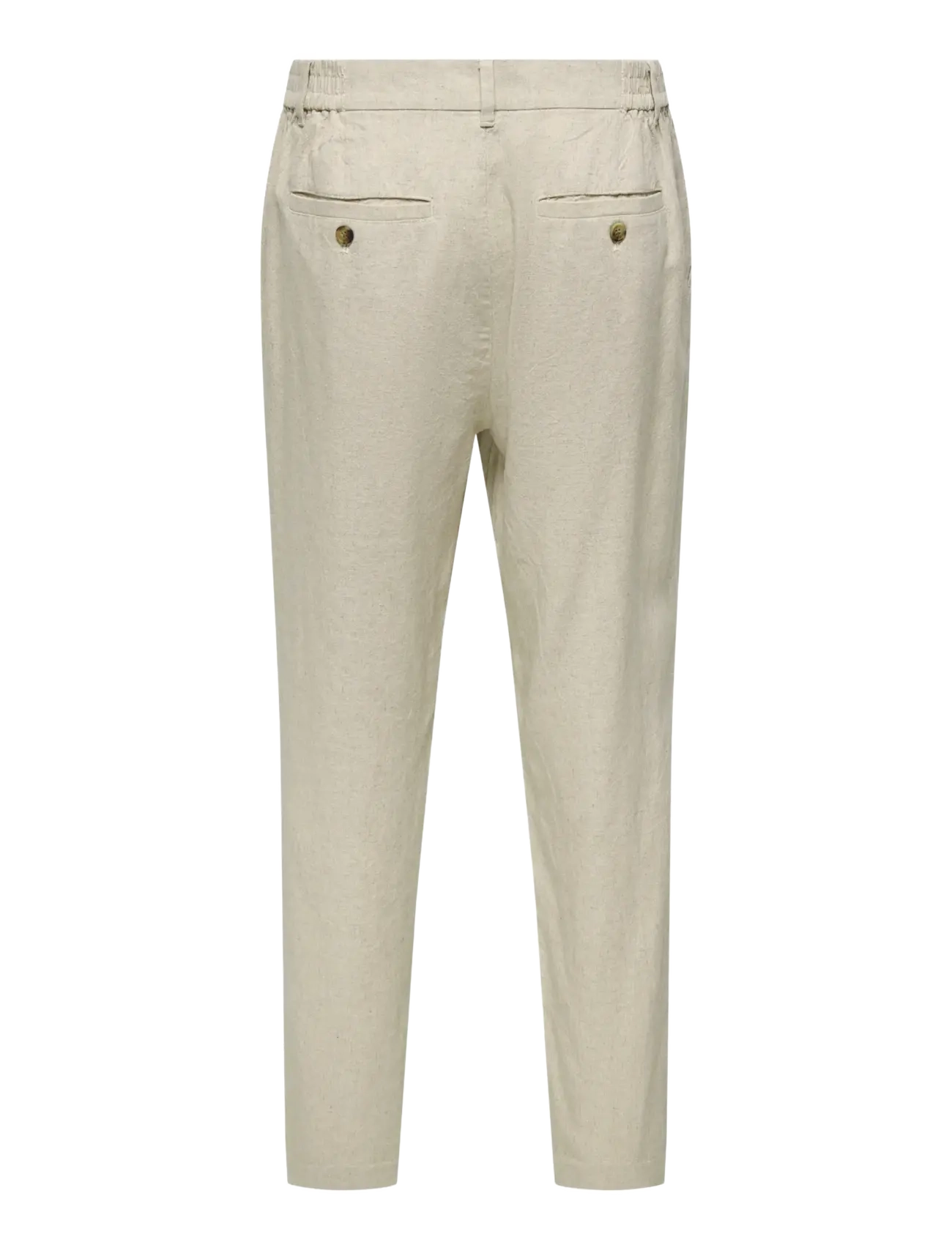 ONLY & SONS - ONSLOU ENO TAPERED 0569 PANTS - hørbukser - gardenia - 2