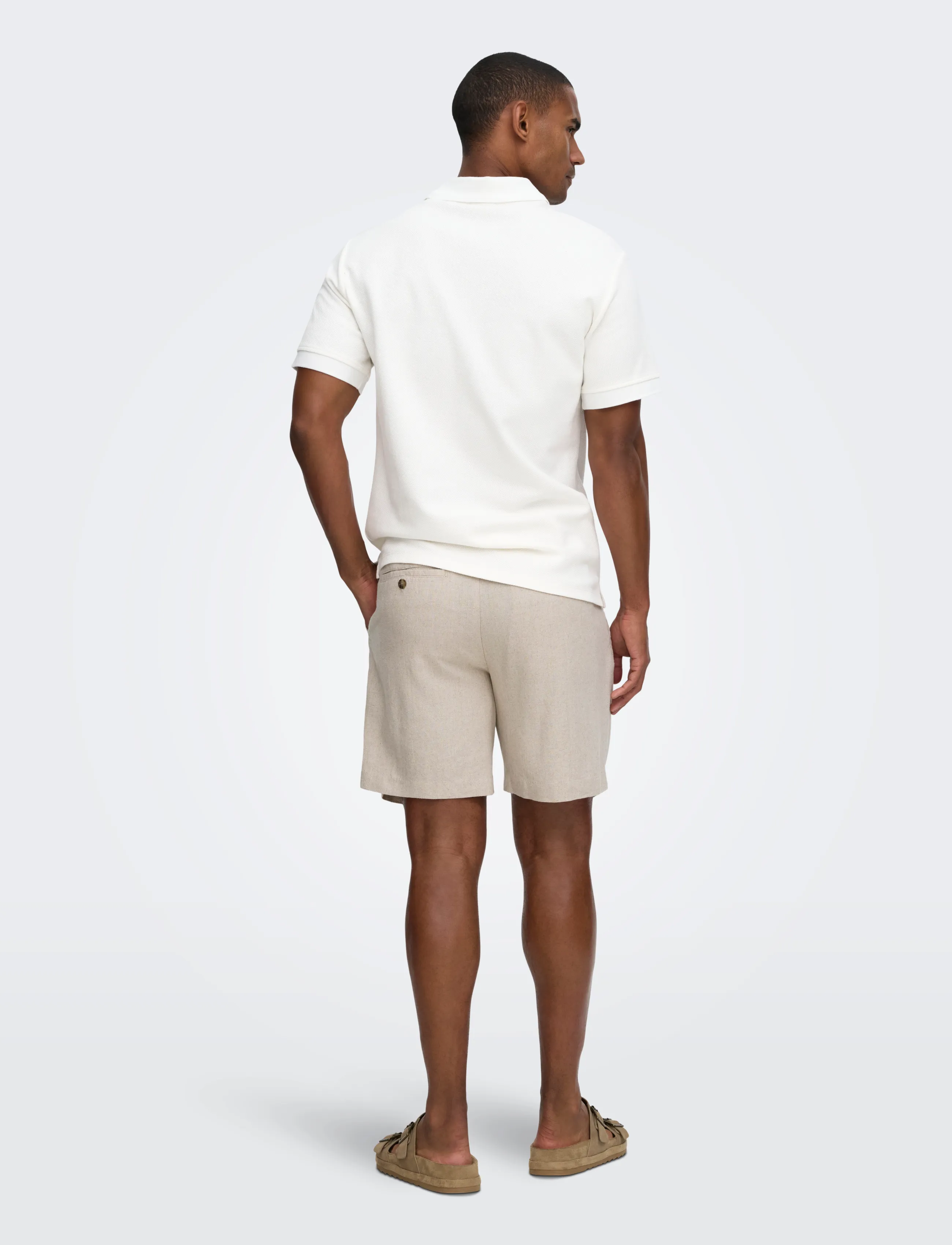 ONLY & SONS - ONSLOU ENO 0569 SHORTS FRML - die niedrigsten preise - gardenia - 3