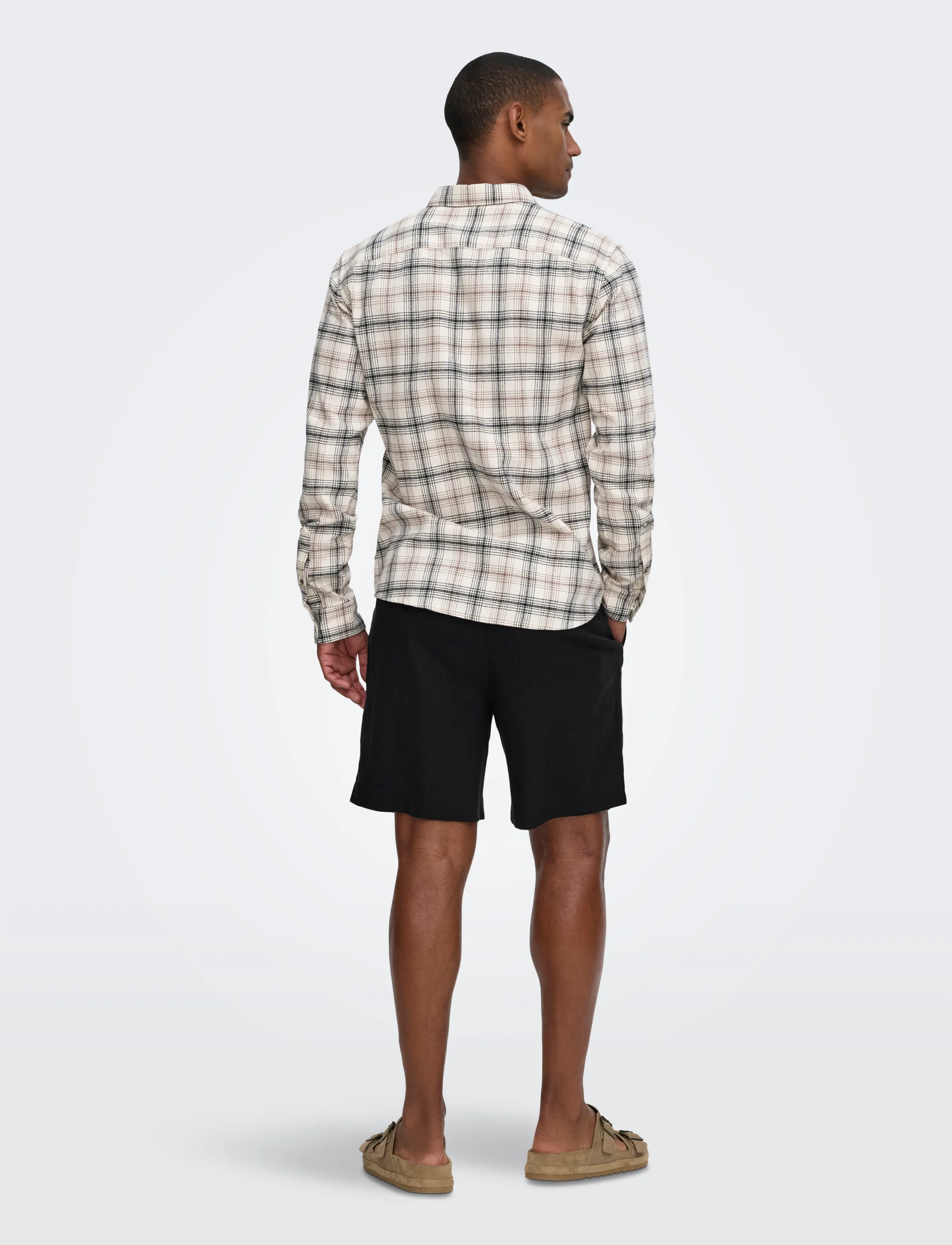 ONLY & SONS - ONSLOU ENO 0569 SHORTS FRML - hørshorts - jet black - 3