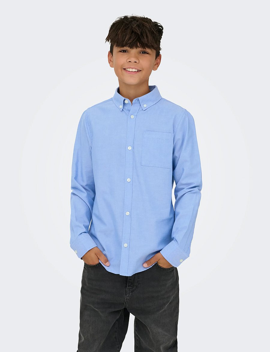 ONLY & SONS - OSJALVARO SLIM LS OXFORD SHIRT WVN - koszule z długimi rękawami - cashmere blue - 0