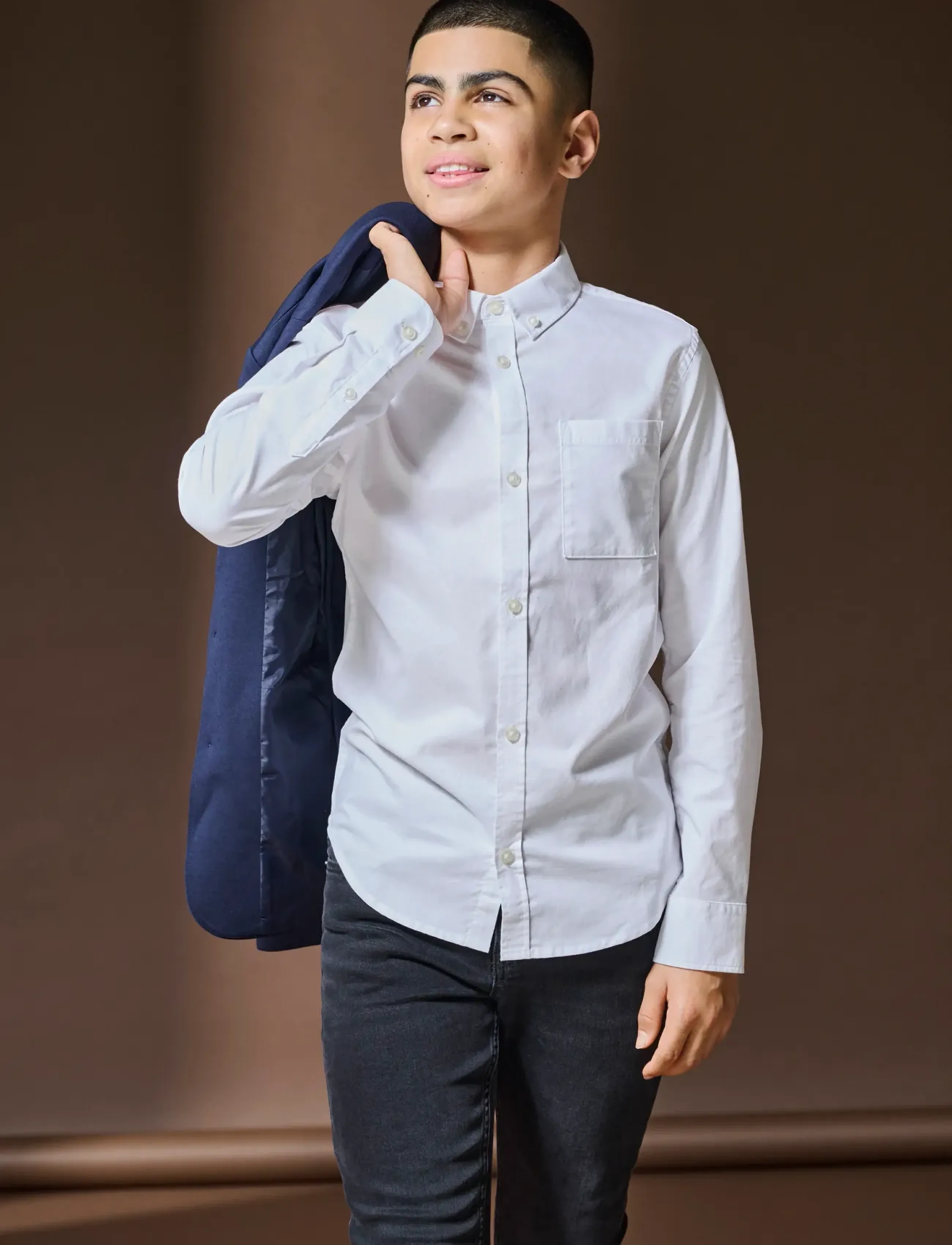 ONLY & SONS OSJALVARO SLIM LS OXFORD SHIRT WVN - Skjorter - WHITE / white