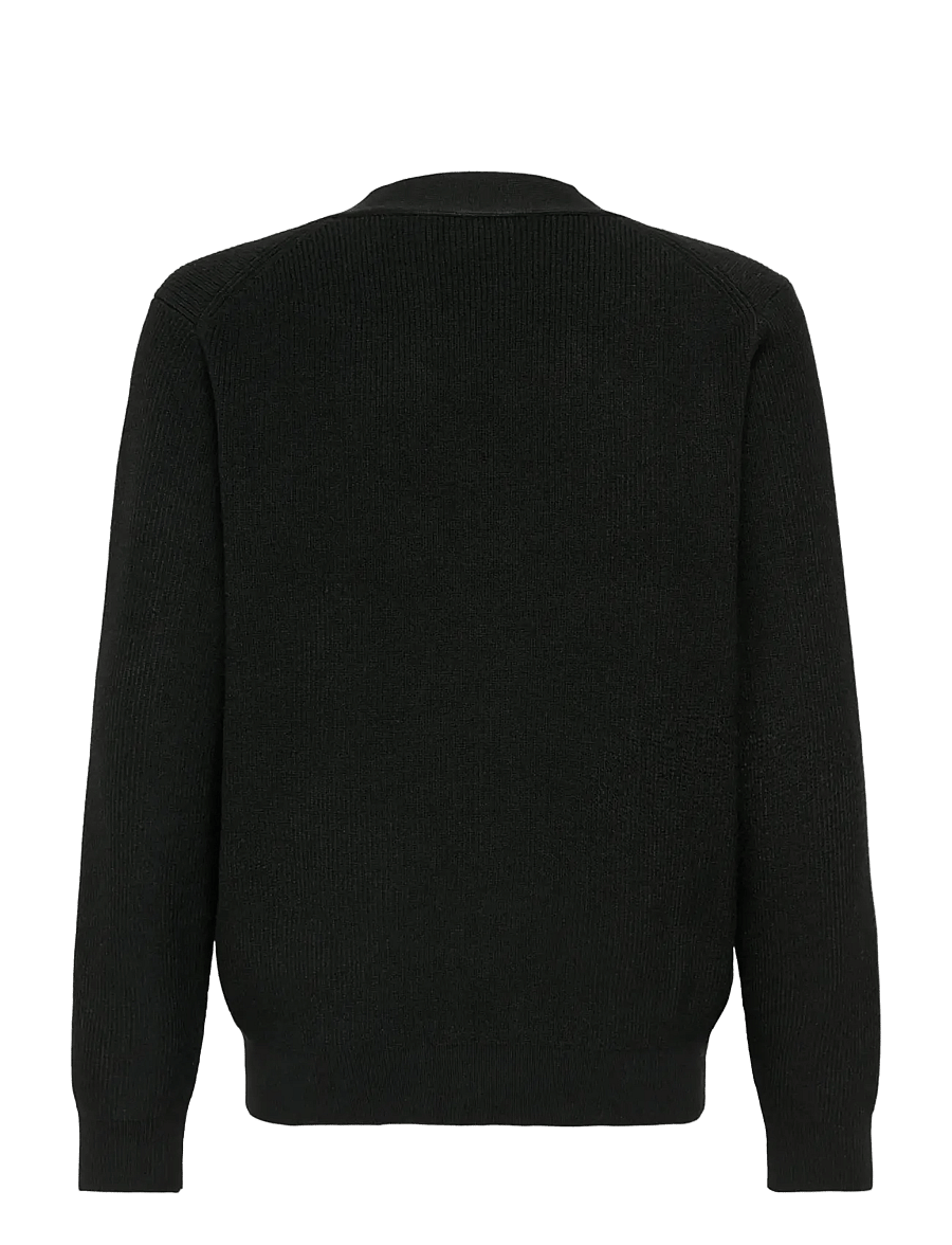 ONLY & SONS - OSJALFI REG LS CARDIGAN KNIT - cardigans - black - 1