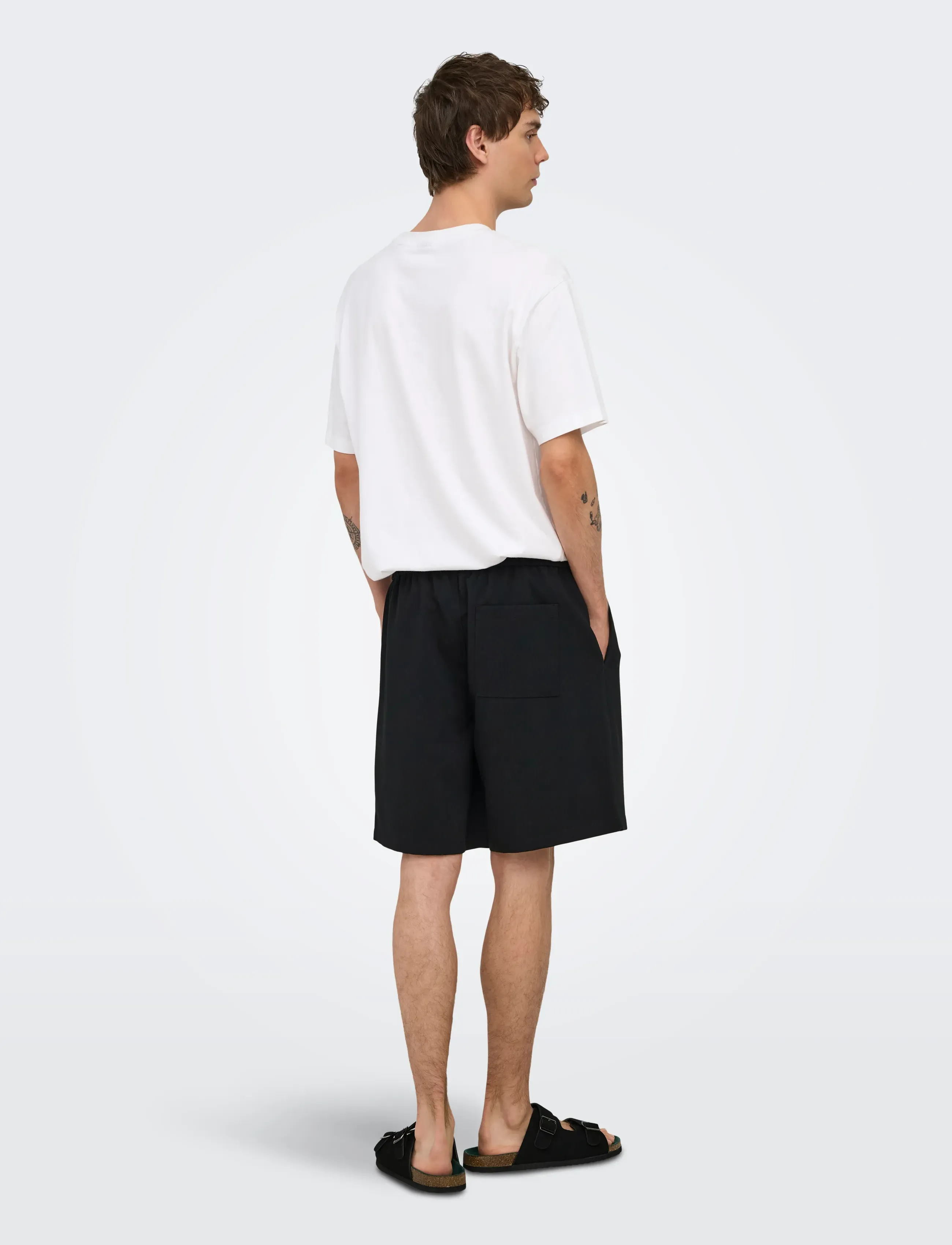 ONLY & SONS - ONSWILL 0292LOOS STRING SHORTS FRML NOOS - lühikesed vabaajapüksid - black - 3