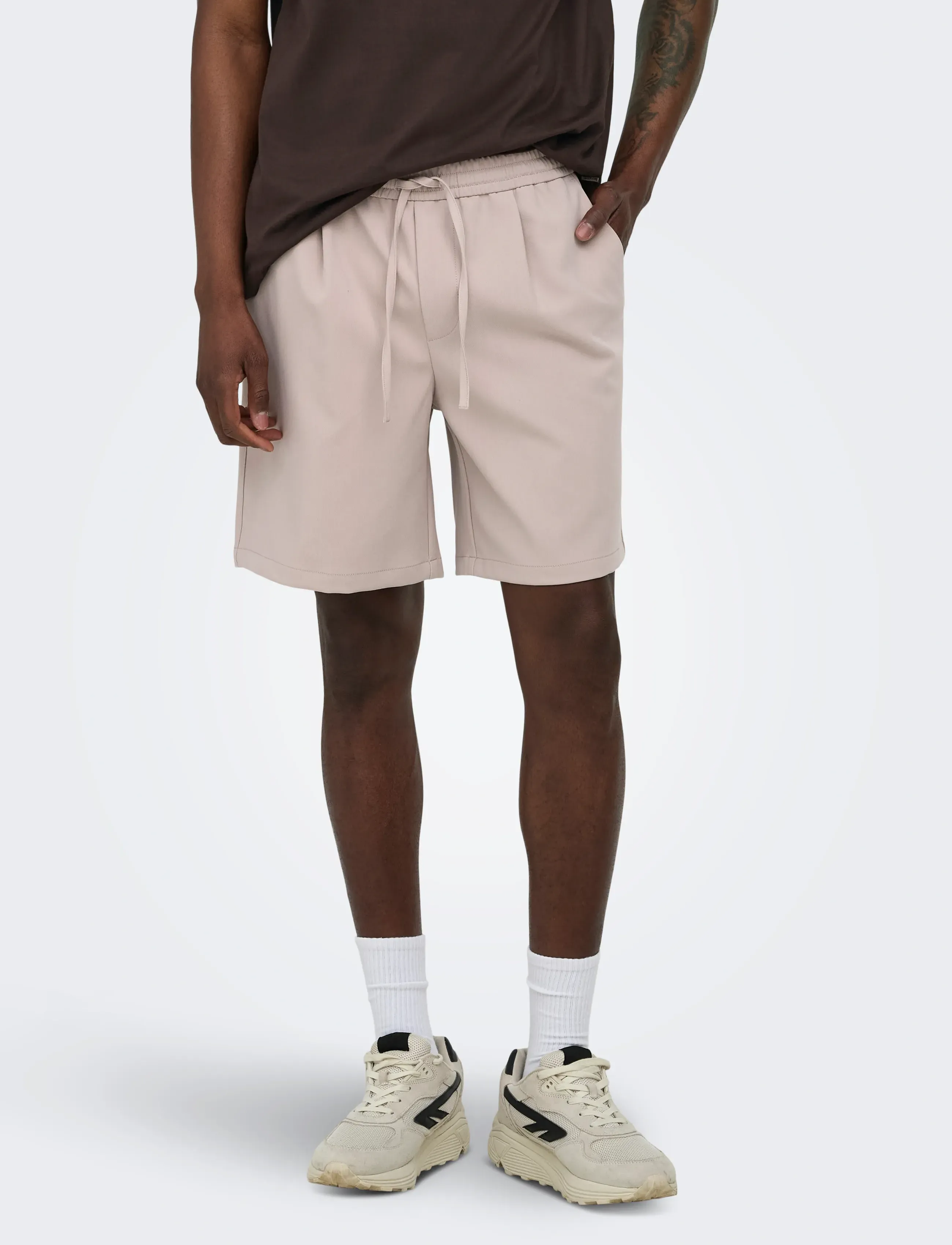 ONLY & SONS Onswill 0292Loos String Shorts Frml Noos, XXL, Beige, Shorts > Afslappede Shorts, Herre