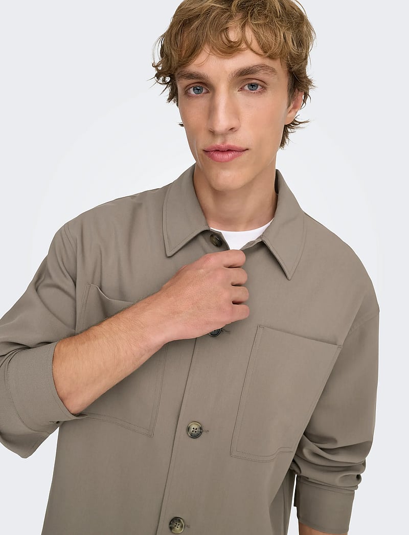 ONLY & SONS - ONSWILL 0292 LOOSE OVERSHIRT - kollektionen - falcon - 4