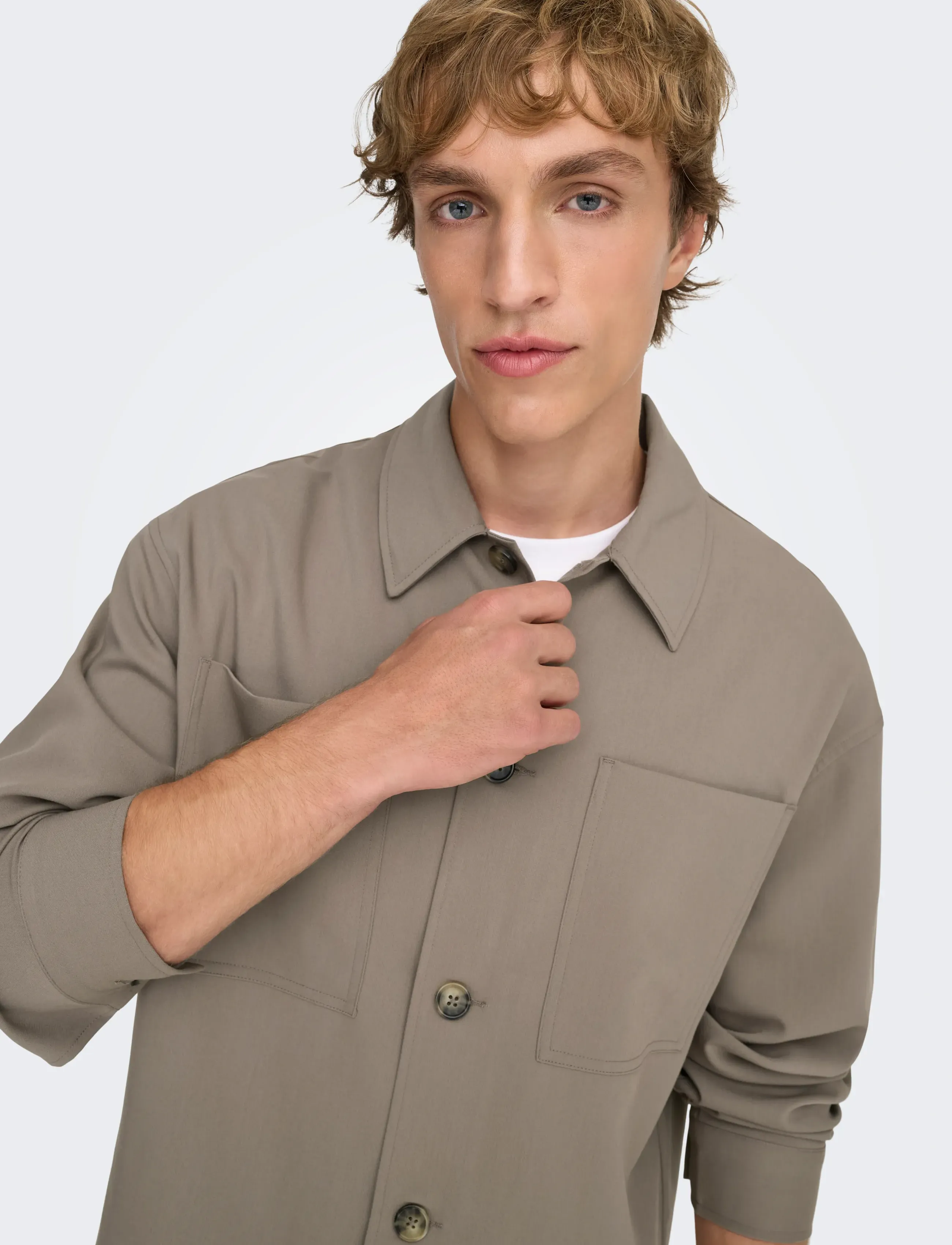 ONLY & SONS - ONSWILL 0292 LOOSE OVERSHIRT - collections - falcon - 4