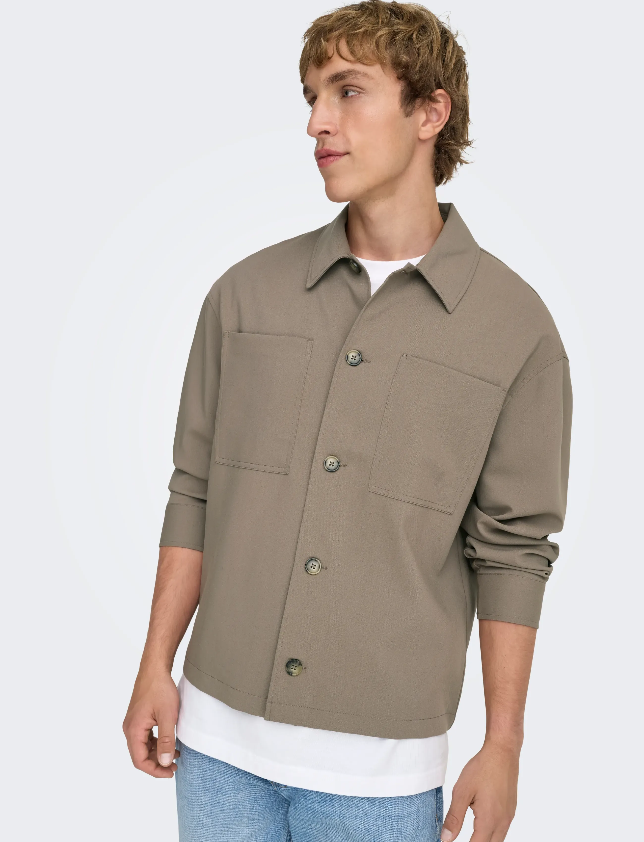 ONLY & SONS - ONSWILL 0292 LOOSE OVERSHIRT - collections - falcon - 5