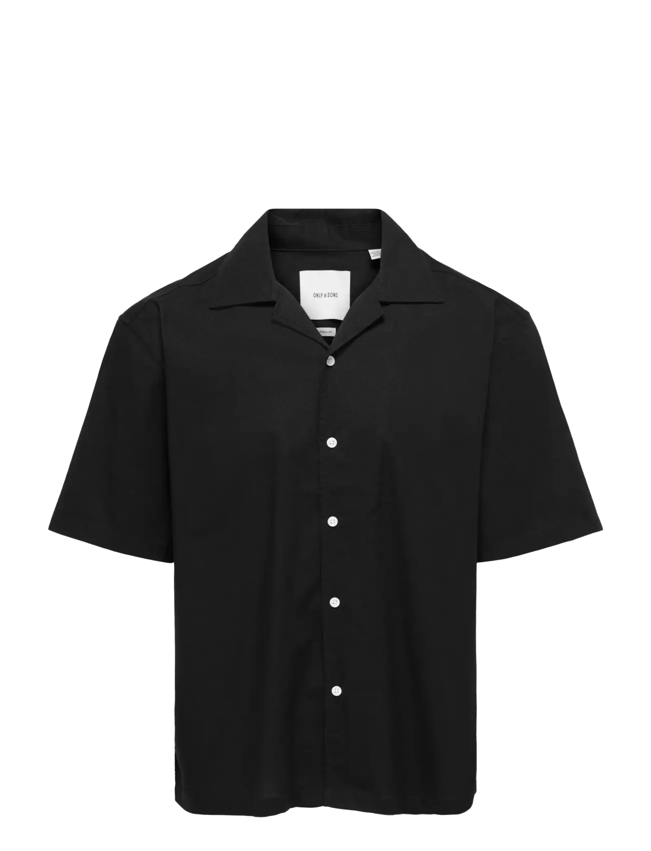 ONLY & SONS ONSREID REG 0571 RESORT SHIRT VD - Skjorter - BLACK / black