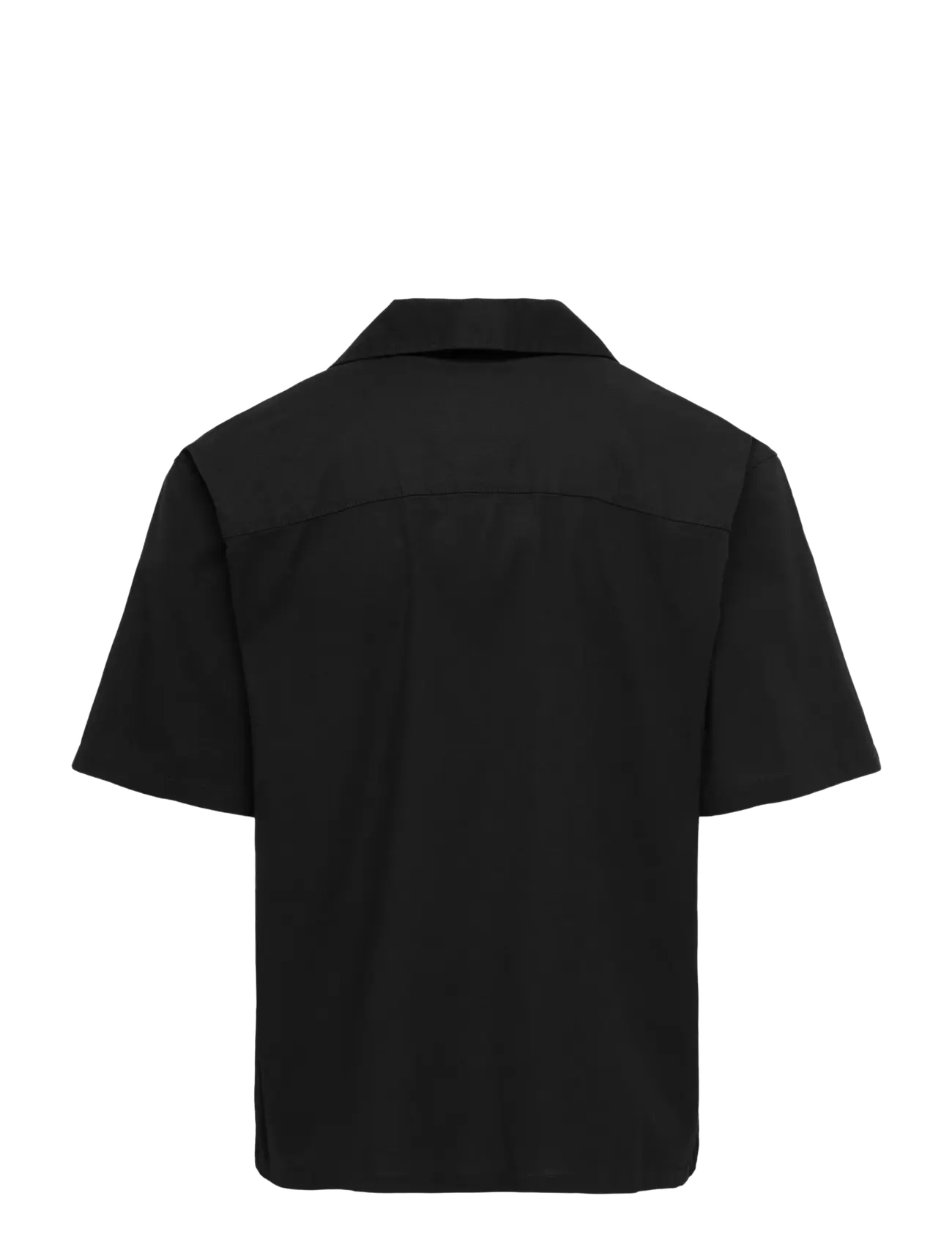 ONLY & SONS - ONSREID REG 0571 RESORT SHIRT VD - kortærmede skjorter - black - 1