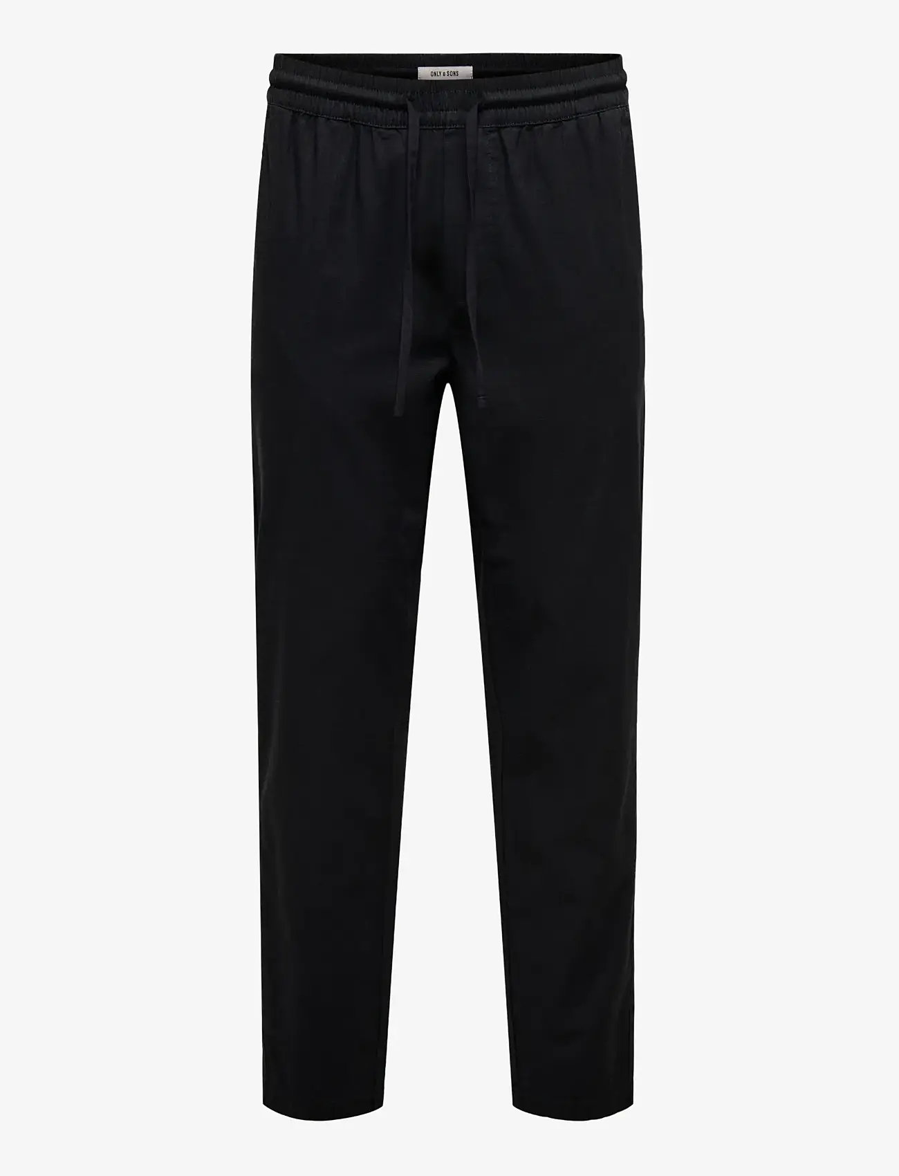 ONLY & SONS - ONSREID LINUS TAPERED 0571 SLUB PANT - casual bukser - black - 1