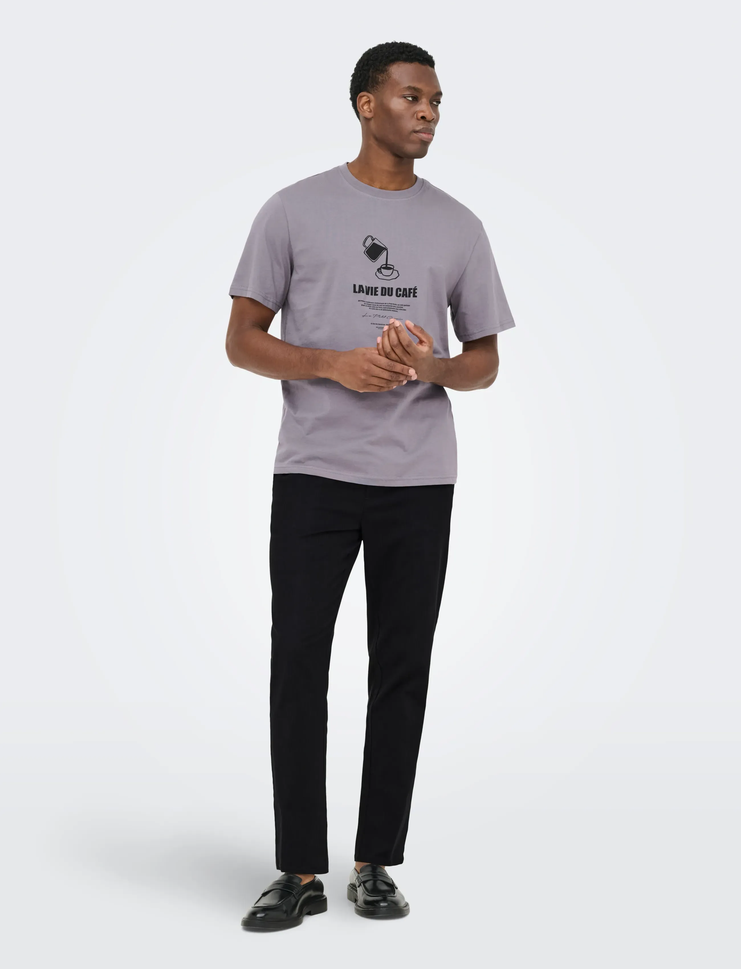 ONLY & SONS Onsreid Linus Tapered 0571 Slub Pant byxor herr – bild 3